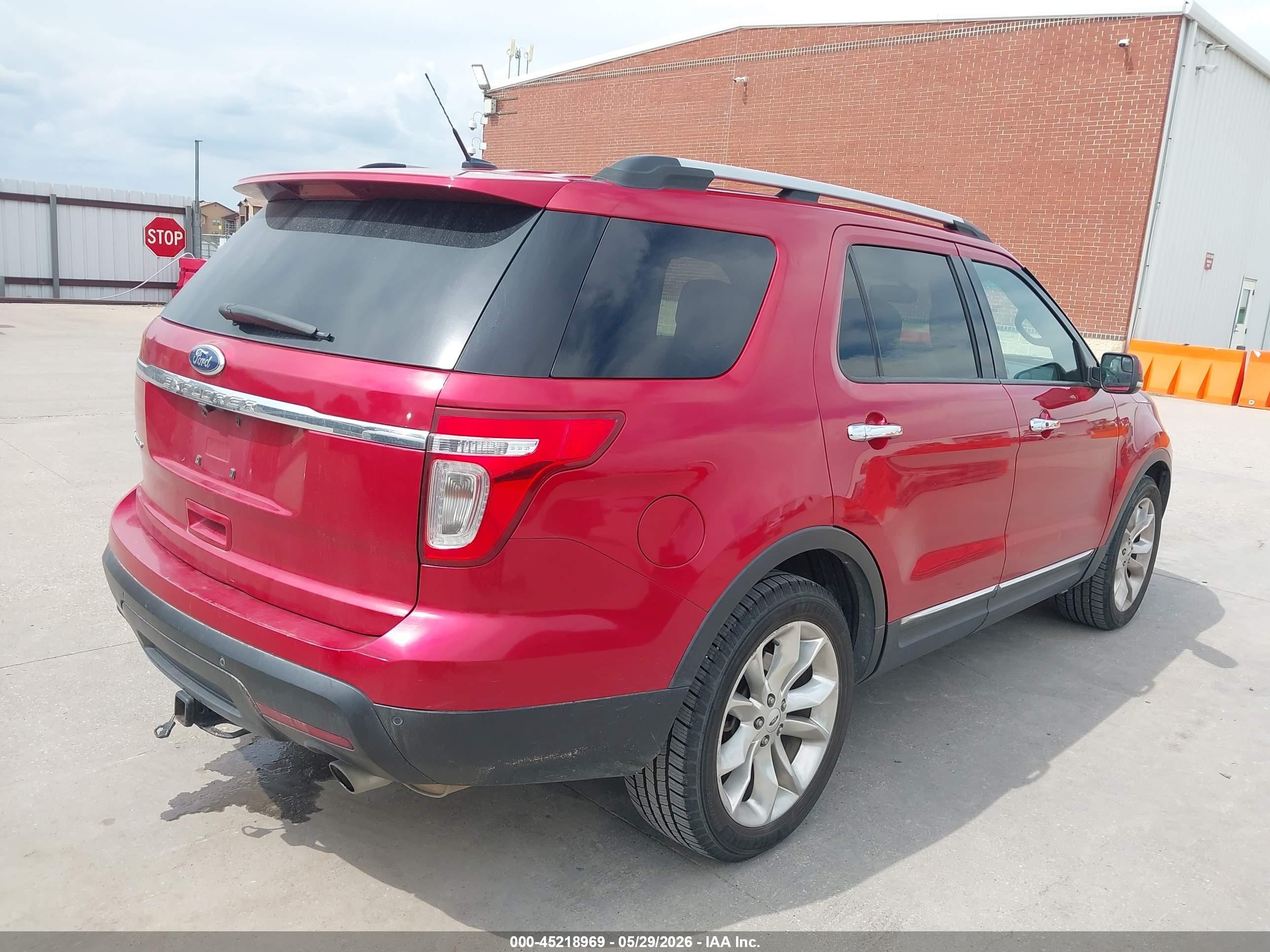 2012 Ford Explorer Limited Burgundy vin: 1FMHK7F87CGA94016