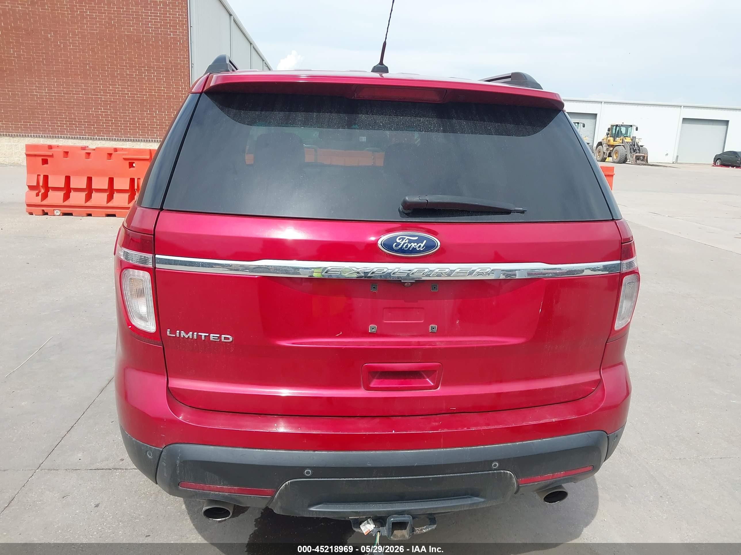 2012 Ford Explorer Limited Burgundy vin: 1FMHK7F87CGA94016