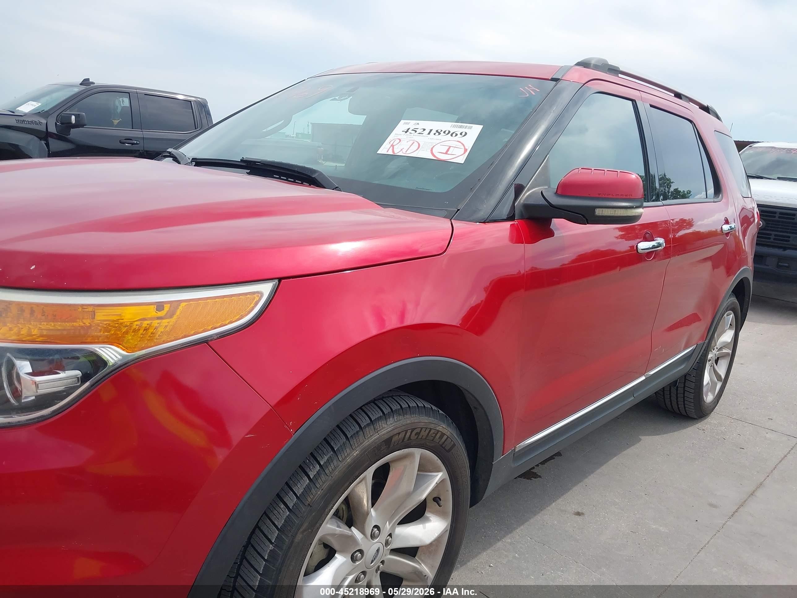 2012 Ford Explorer Limited Burgundy vin: 1FMHK7F87CGA94016