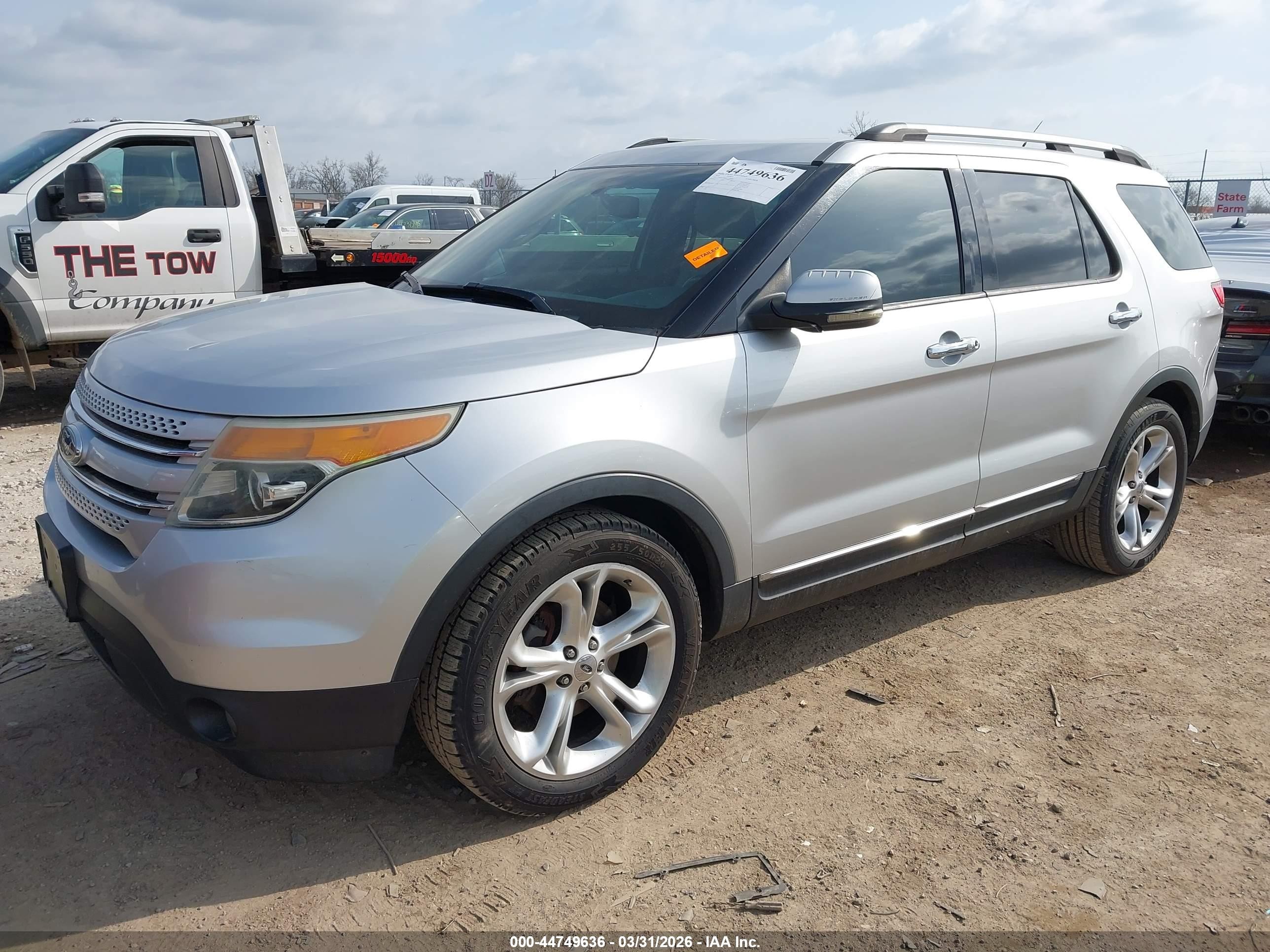 2011 Ford Explorer Limited Silver vin: 1FMHK7F89BGA48282