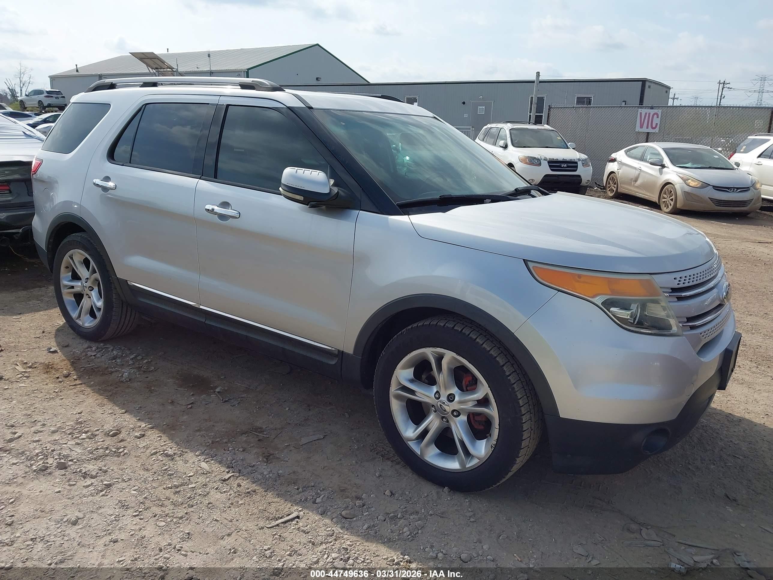 2011 Ford Explorer Limited Silver vin: 1FMHK7F89BGA48282