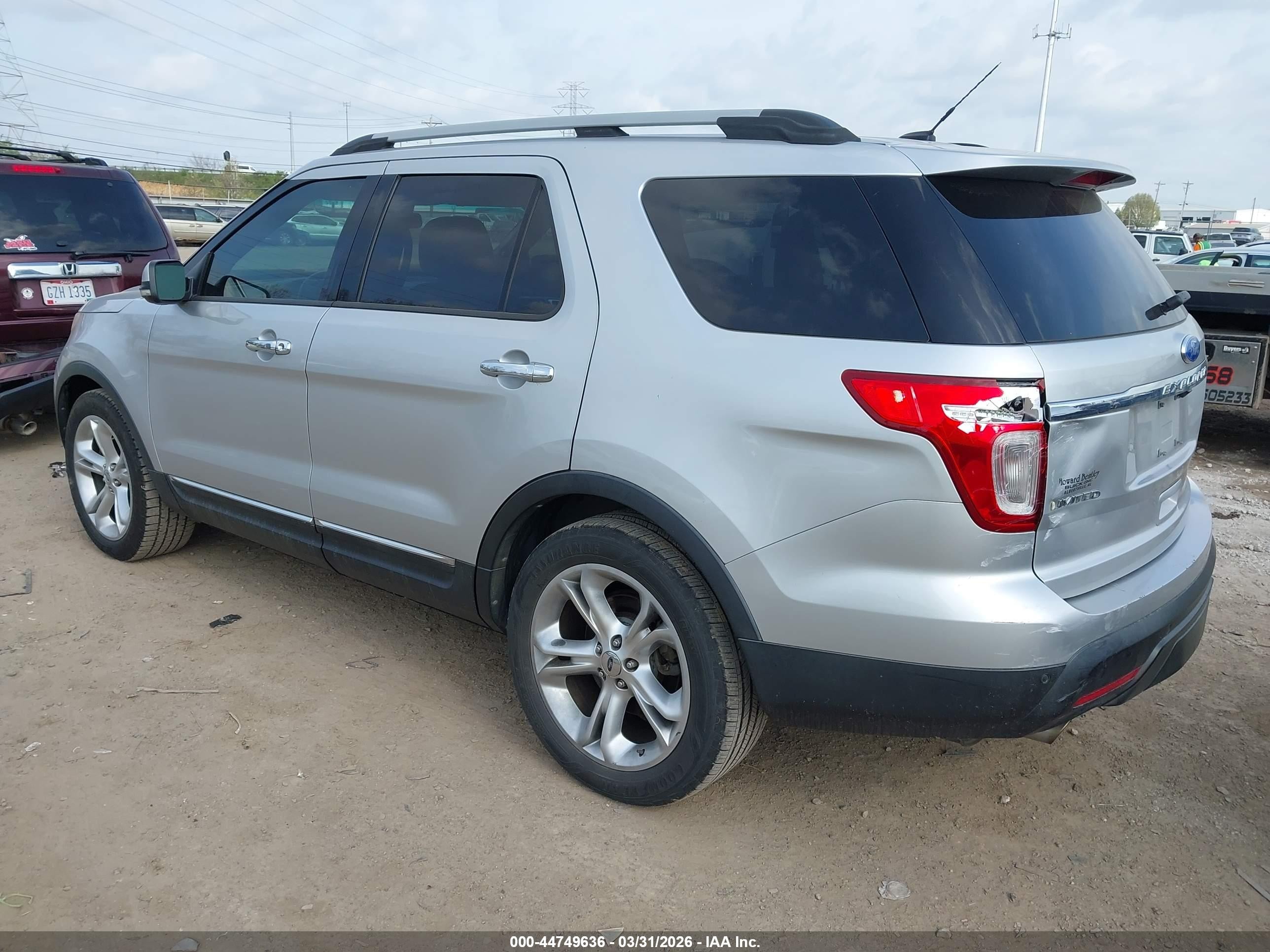 2011 Ford Explorer Limited Silver vin: 1FMHK7F89BGA48282