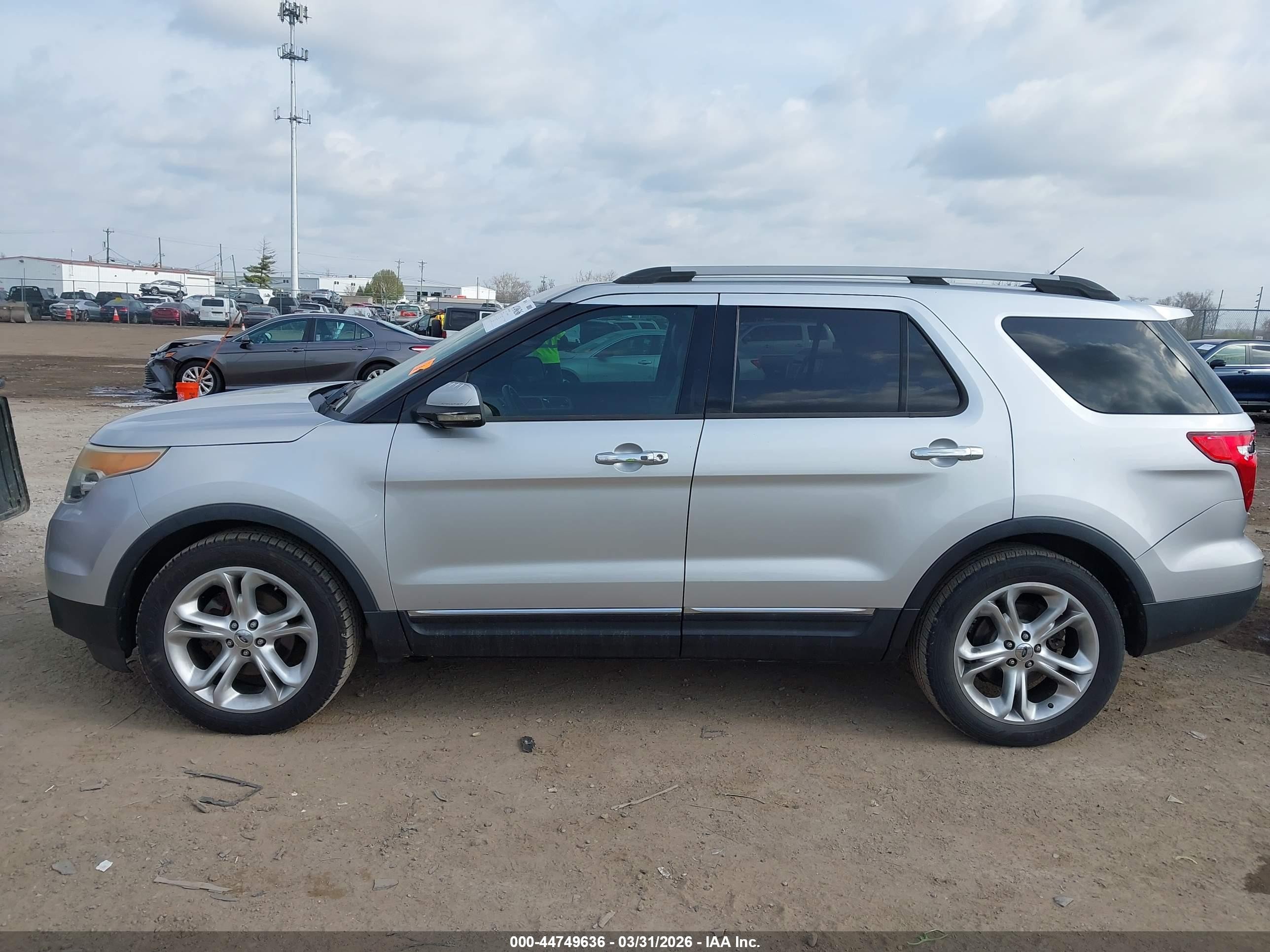 2011 Ford Explorer Limited Silver vin: 1FMHK7F89BGA48282