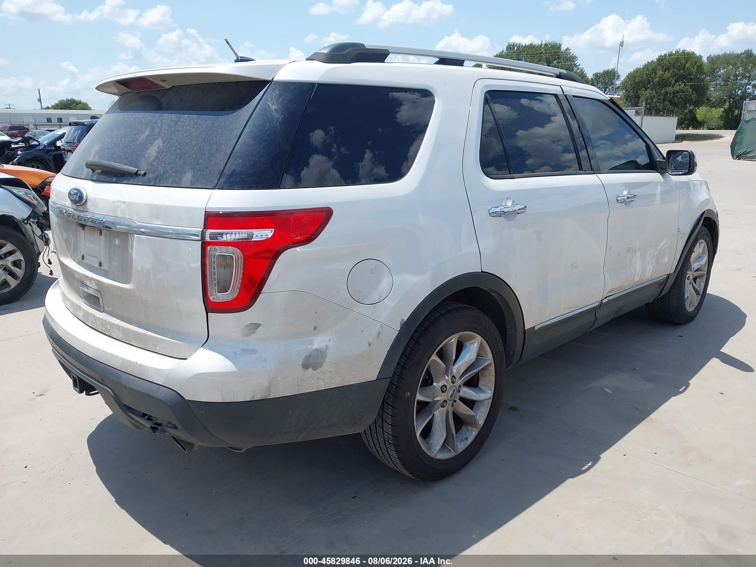 2011 Ford Explorer Limited White vin: 1FMHK7F89BGA63798