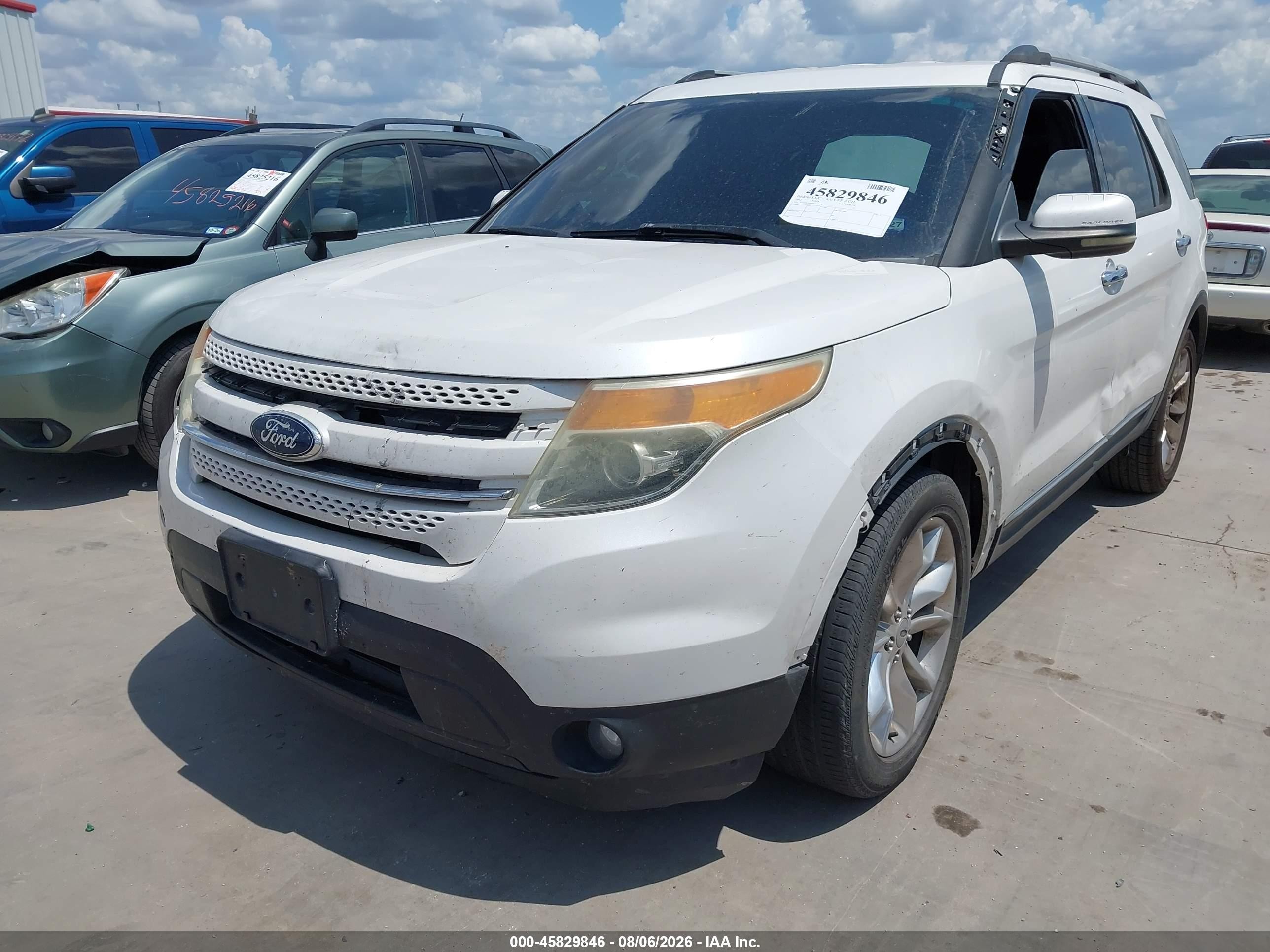 2011 Ford Explorer Limited White vin: 1FMHK7F89BGA63798