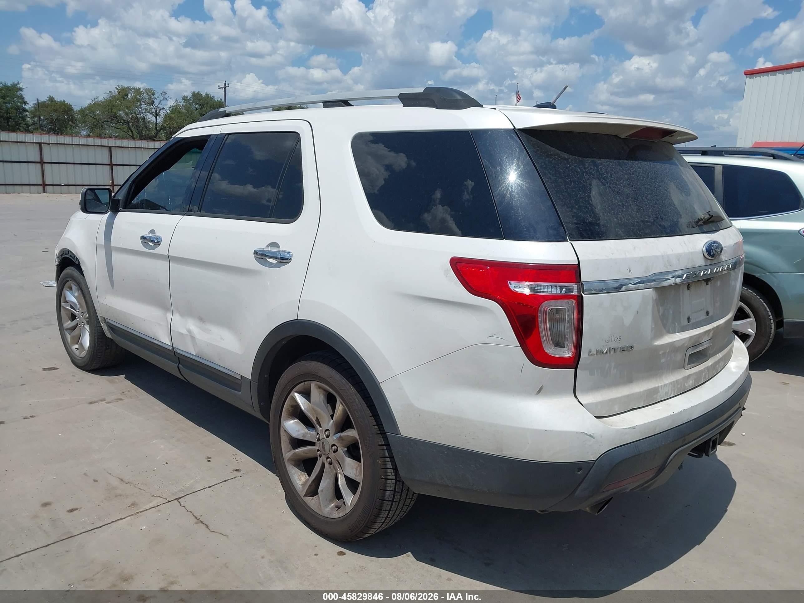 2011 Ford Explorer Limited White vin: 1FMHK7F89BGA63798
