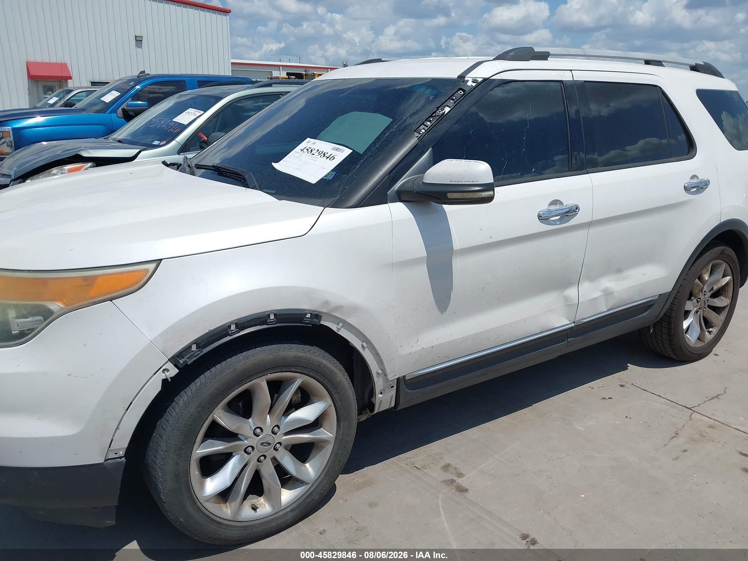 2011 Ford Explorer Limited White vin: 1FMHK7F89BGA63798