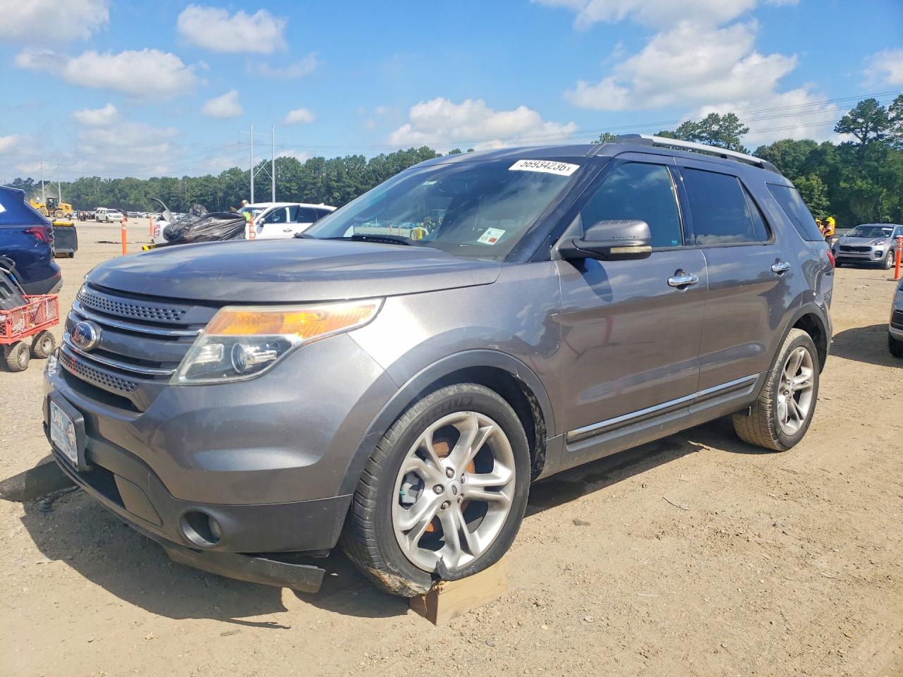 2012 Ford Explorer Limited Gray vin: 1FMHK7F89CGA44993