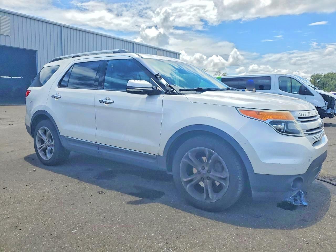2012 Ford Explorer Limited White vin: 1FMHK7F89CGA54830