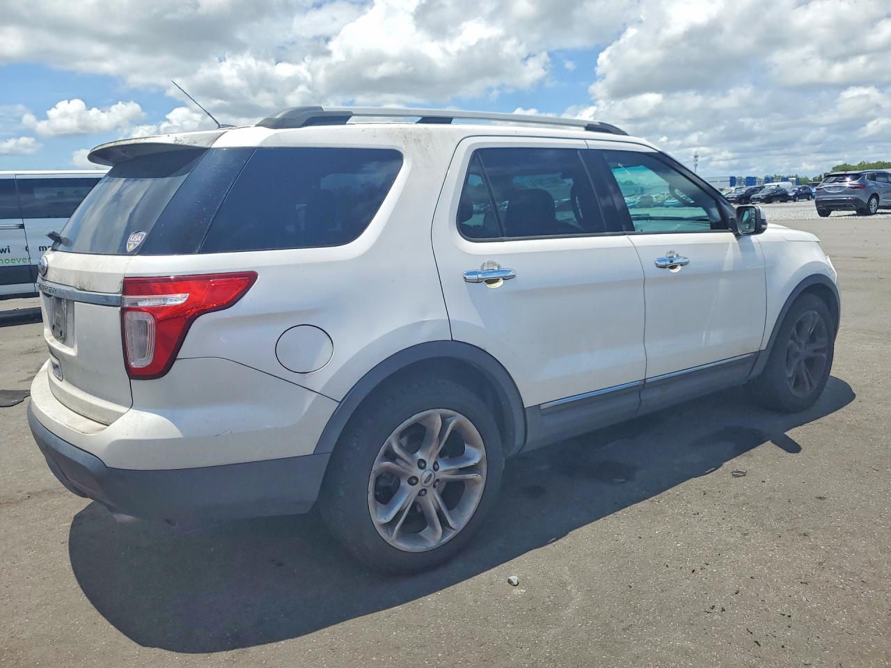 2012 Ford Explorer Limited White vin: 1FMHK7F89CGA54830