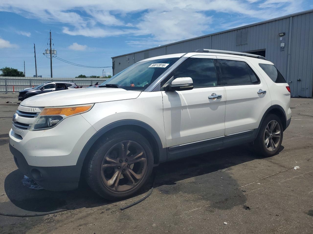 2012 Ford Explorer Limited White vin: 1FMHK7F89CGA54830