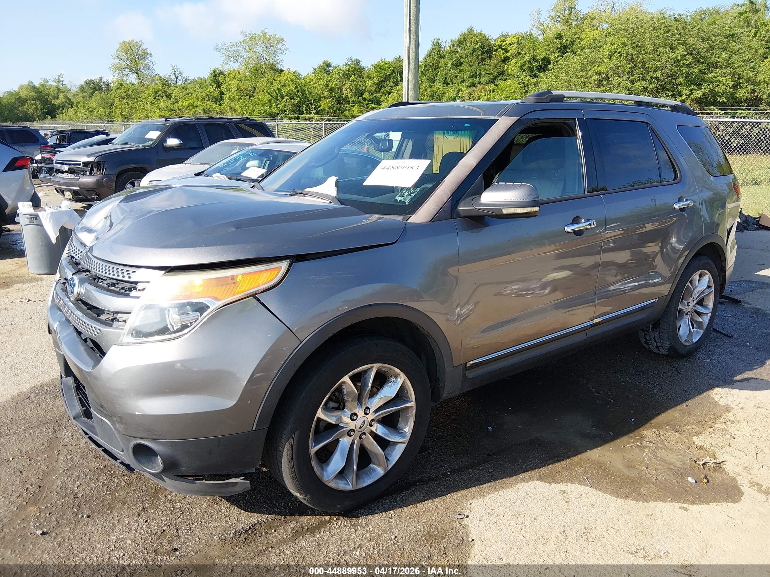 2012 Ford Explorer Limited Gray vin: 1FMHK7F89CGA79517