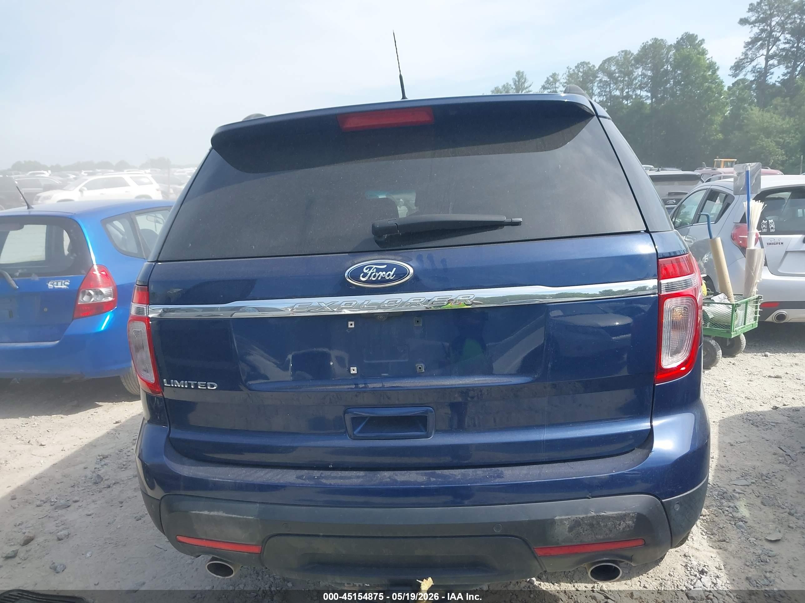 2012 Ford Explorer Limited Синий vin: 1FMHK7F89CGA80022