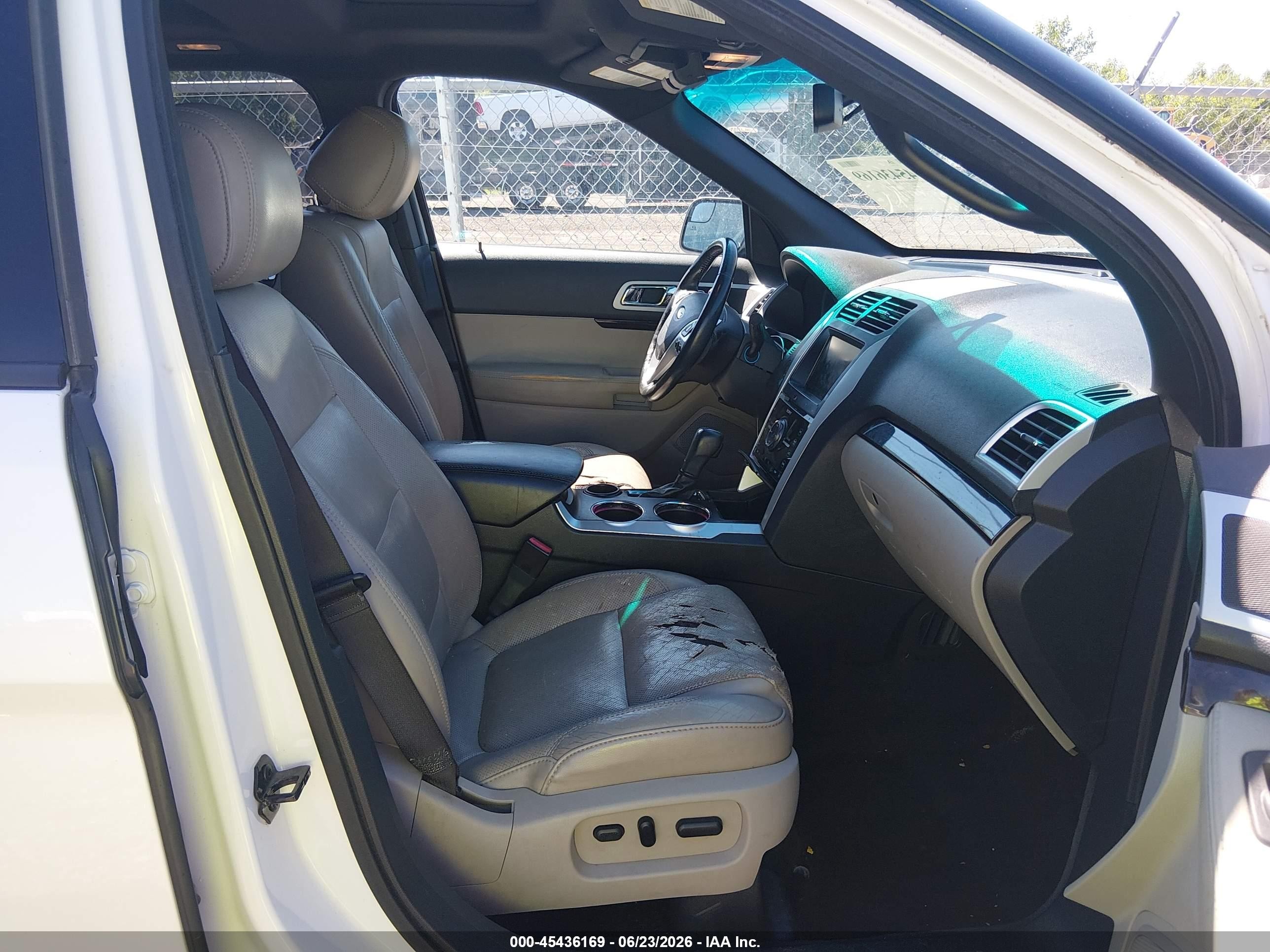 2012 Ford Explorer Limited White vin: 1FMHK7F89CGA94244
