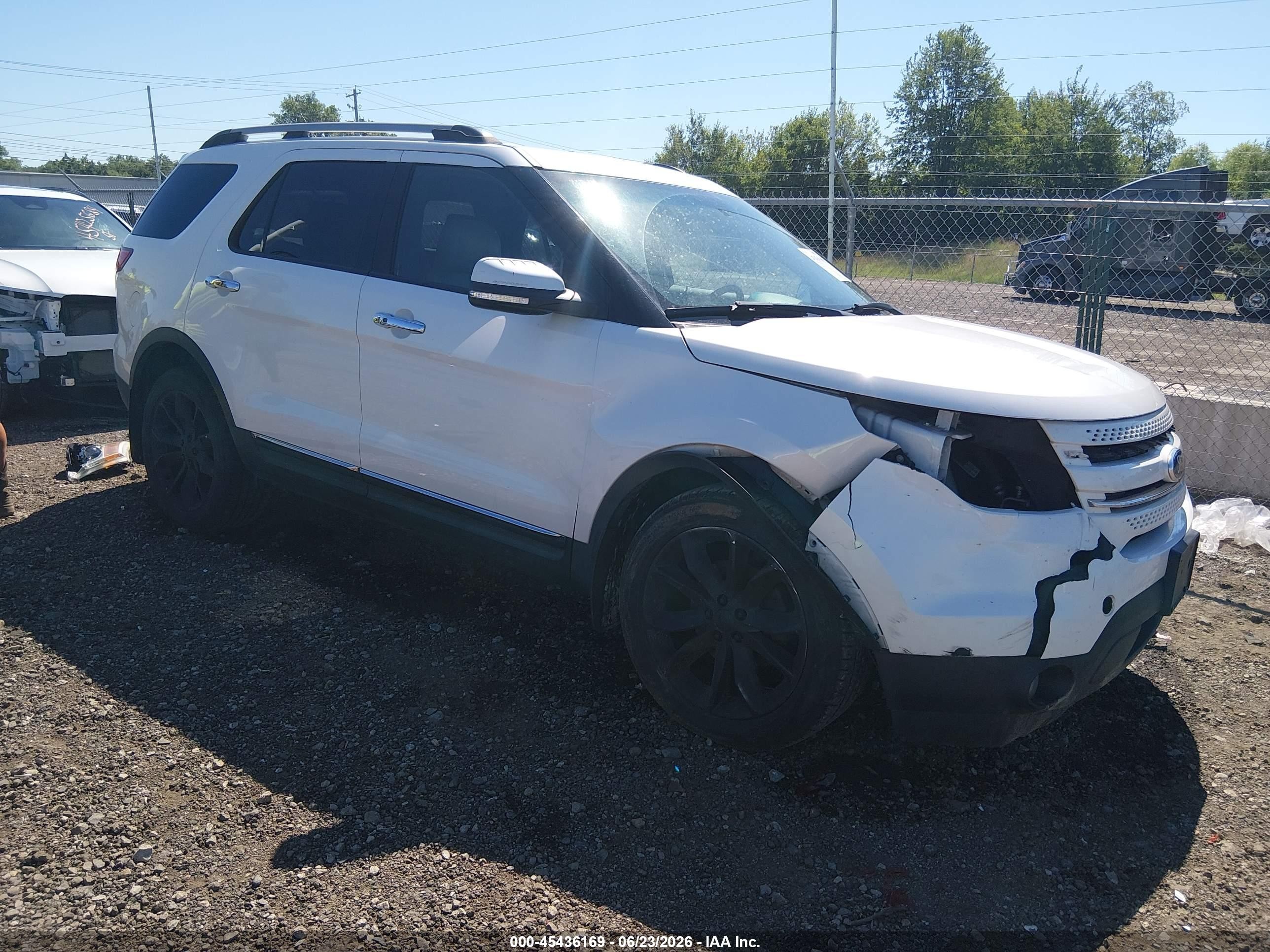 2012 Ford Explorer Limited White vin: 1FMHK7F89CGA94244
