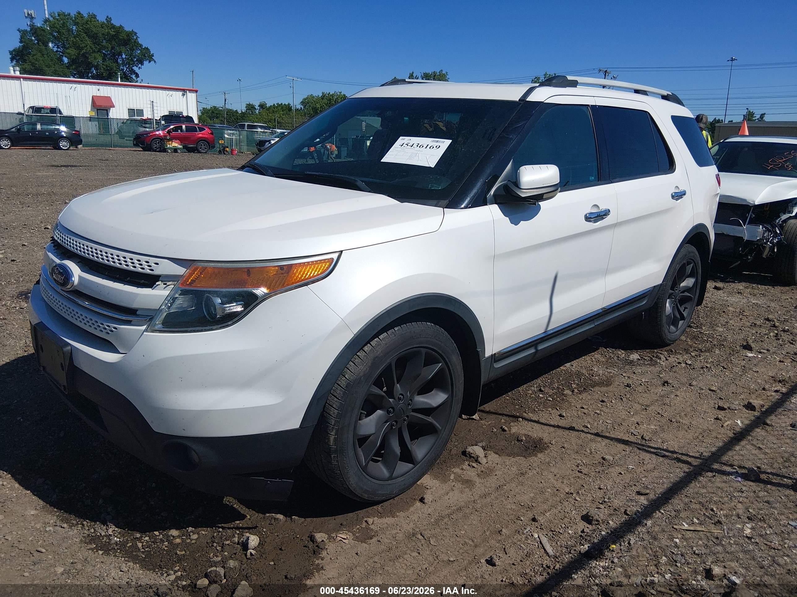 2012 Ford Explorer Limited White vin: 1FMHK7F89CGA94244