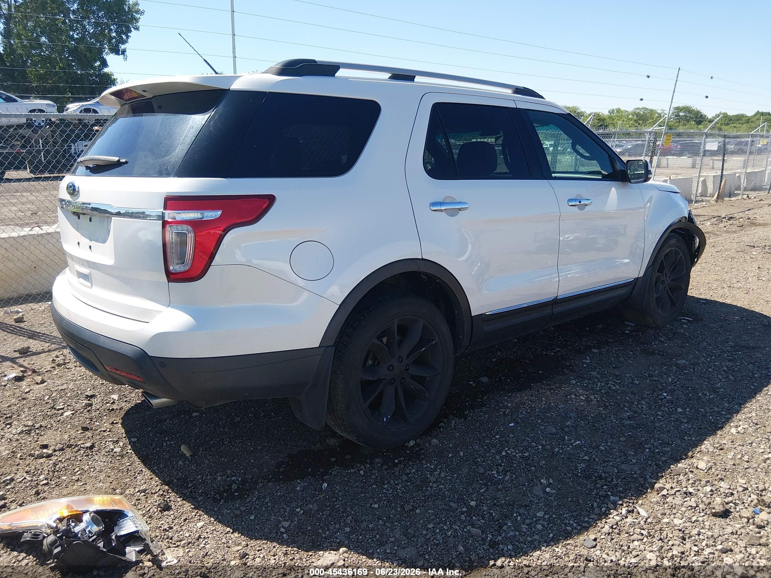2012 Ford Explorer Limited White vin: 1FMHK7F89CGA94244