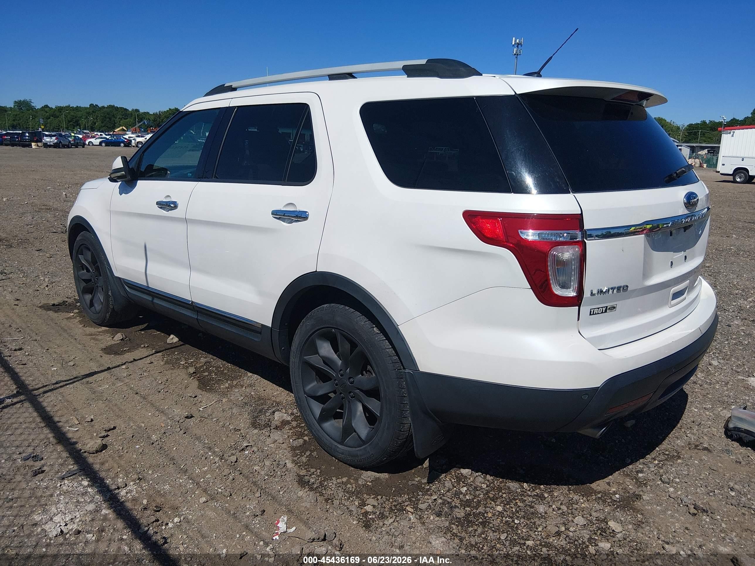 2012 Ford Explorer Limited White vin: 1FMHK7F89CGA94244