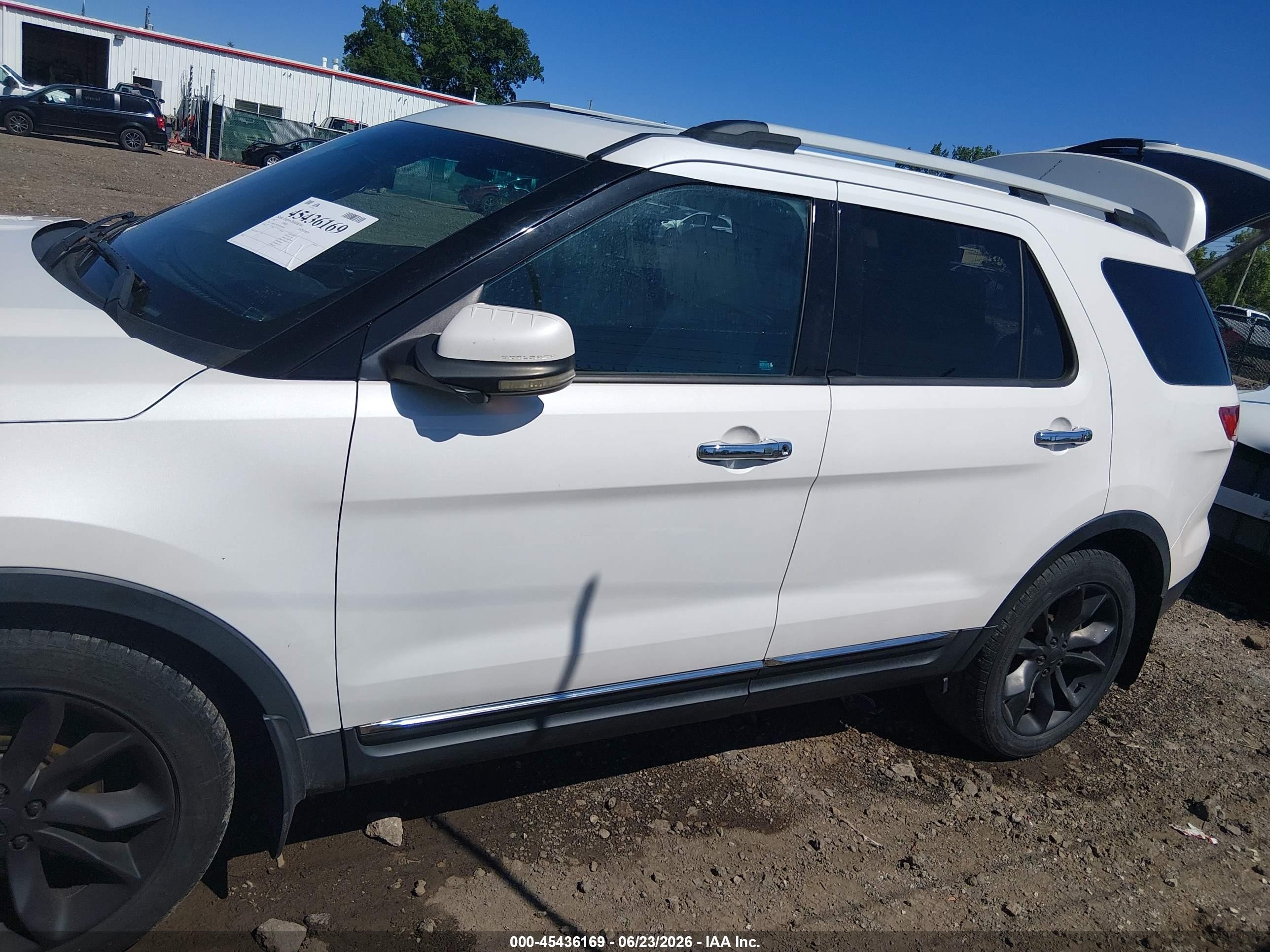 2012 Ford Explorer Limited White vin: 1FMHK7F89CGA94244