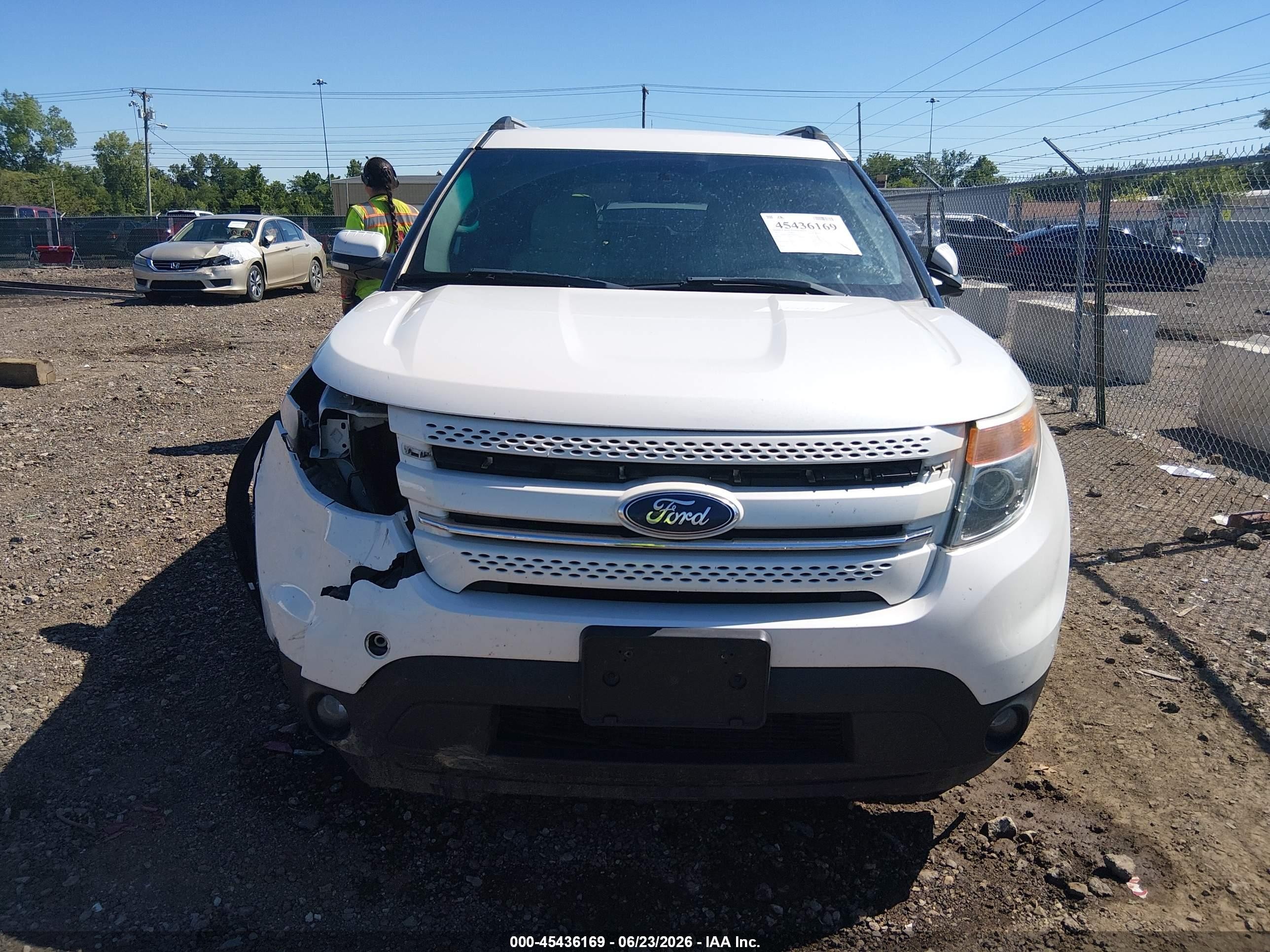 2012 Ford Explorer Limited White vin: 1FMHK7F89CGA94244