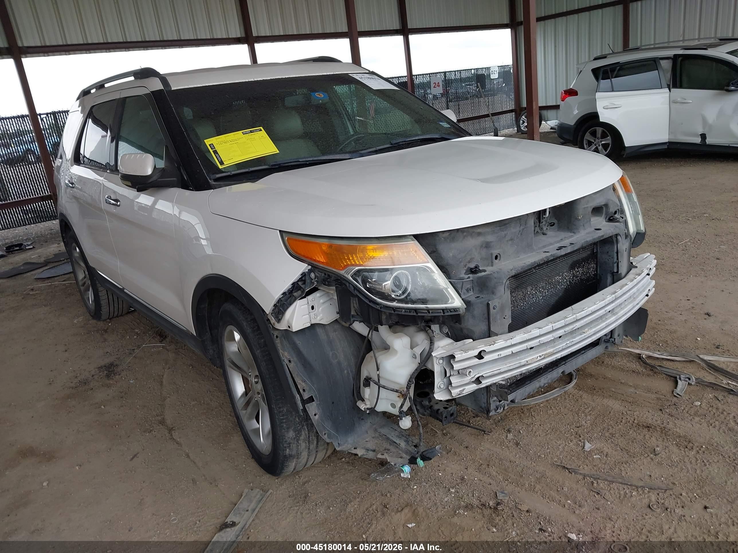 2011 Ford Explorer Limited White vin: 1FMHK7F8XBGA18207