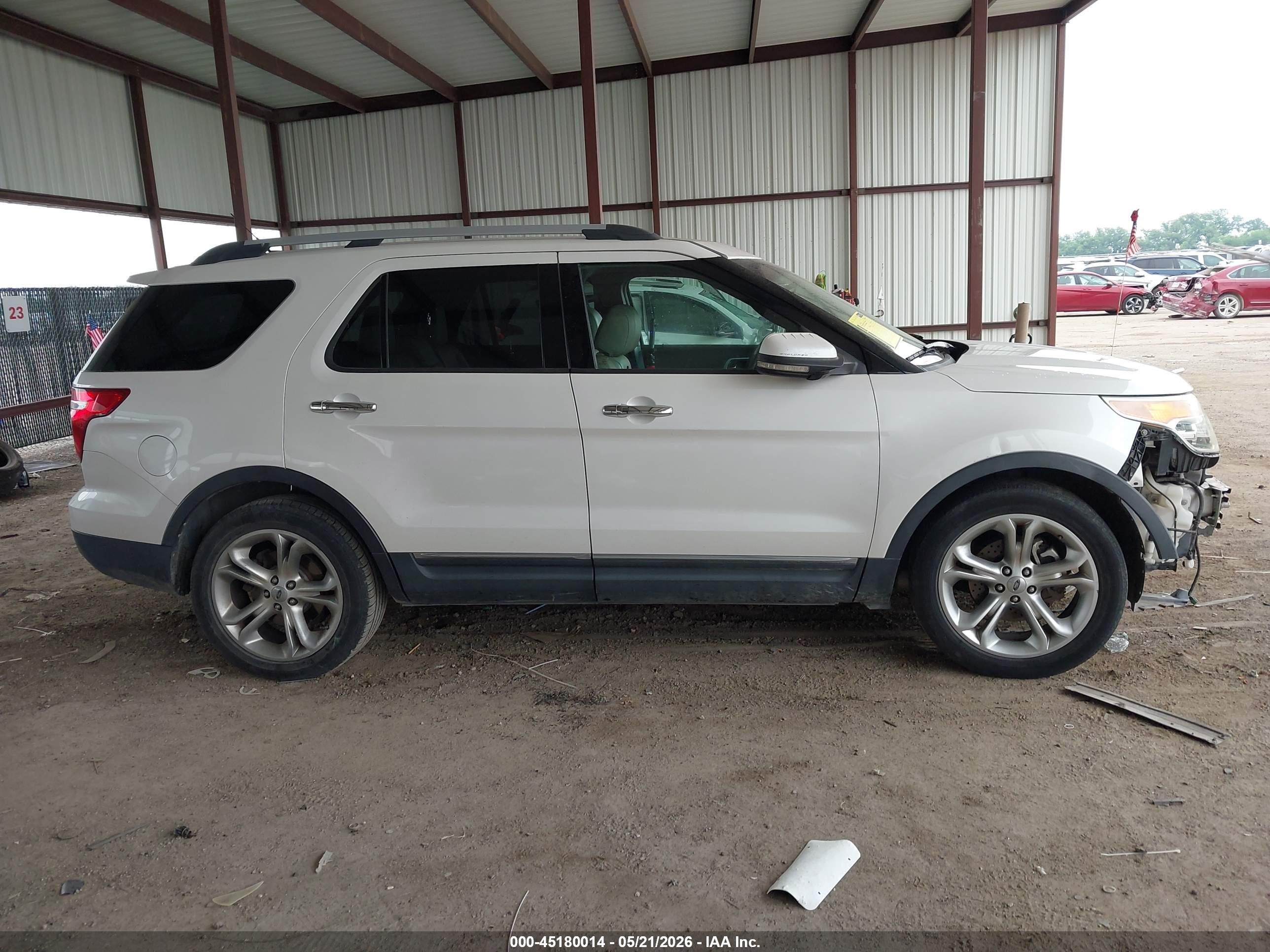 2011 Ford Explorer Limited White vin: 1FMHK7F8XBGA18207