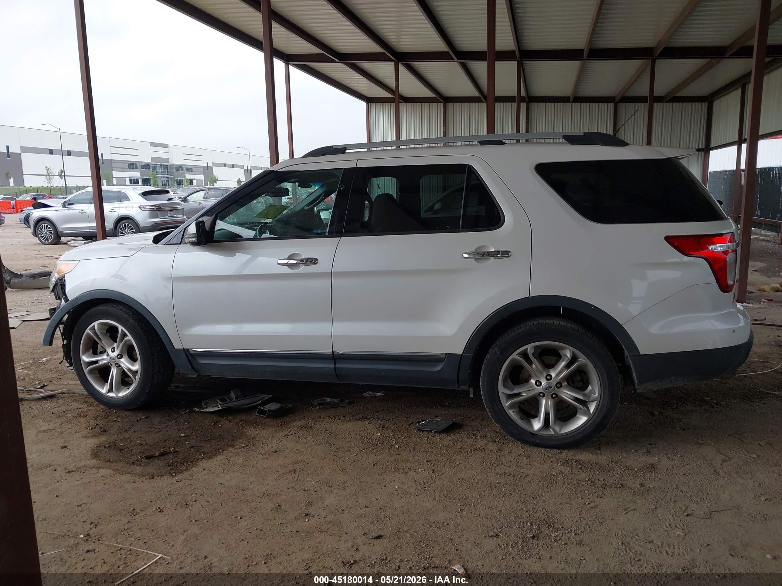 2011 Ford Explorer Limited White vin: 1FMHK7F8XBGA18207