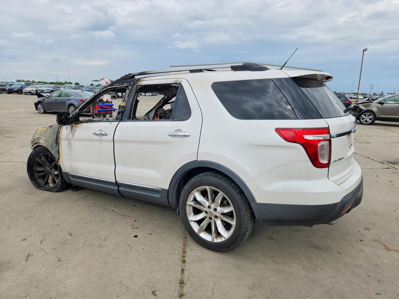 2011 Ford Explorer Limited White vin: 1FMHK7F8XBGA43351