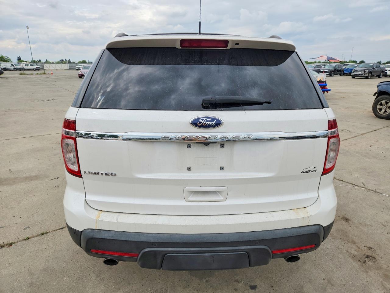 2011 Ford Explorer Limited White vin: 1FMHK7F8XBGA43351