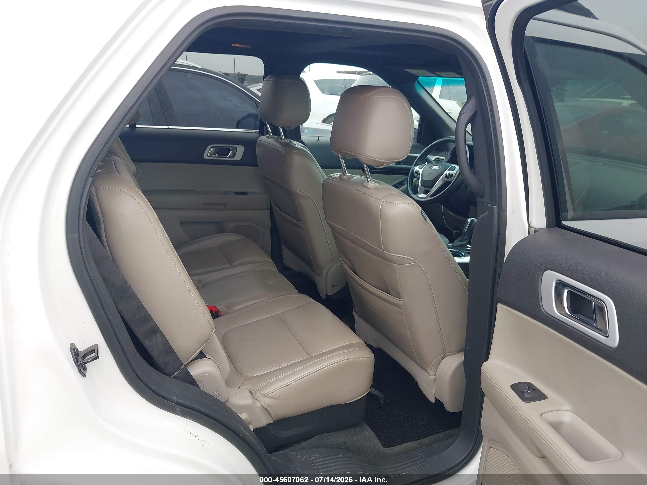 2011 Ford Explorer Limited White vin: 1FMHK7F8XBGA60697