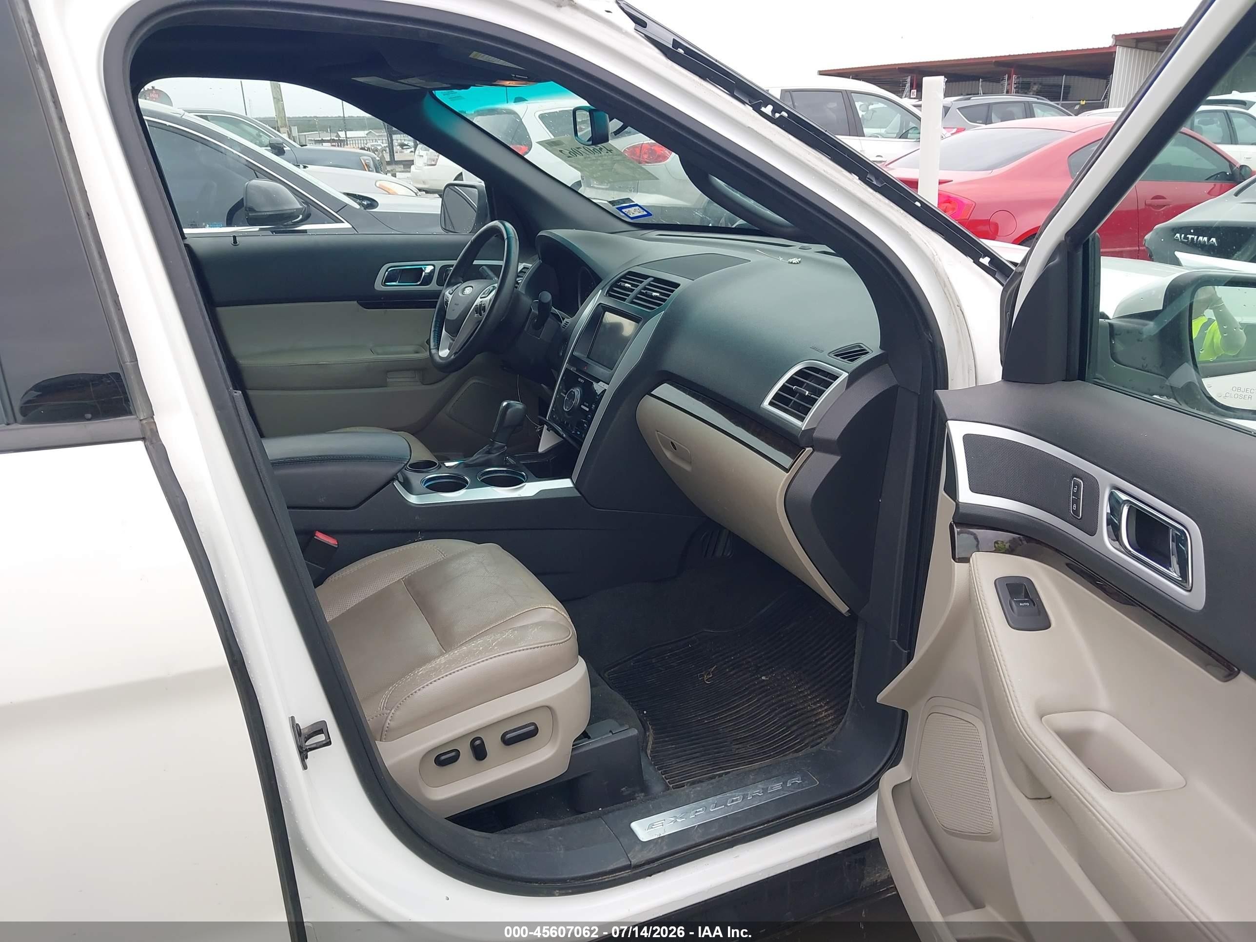 2011 Ford Explorer Limited White vin: 1FMHK7F8XBGA60697
