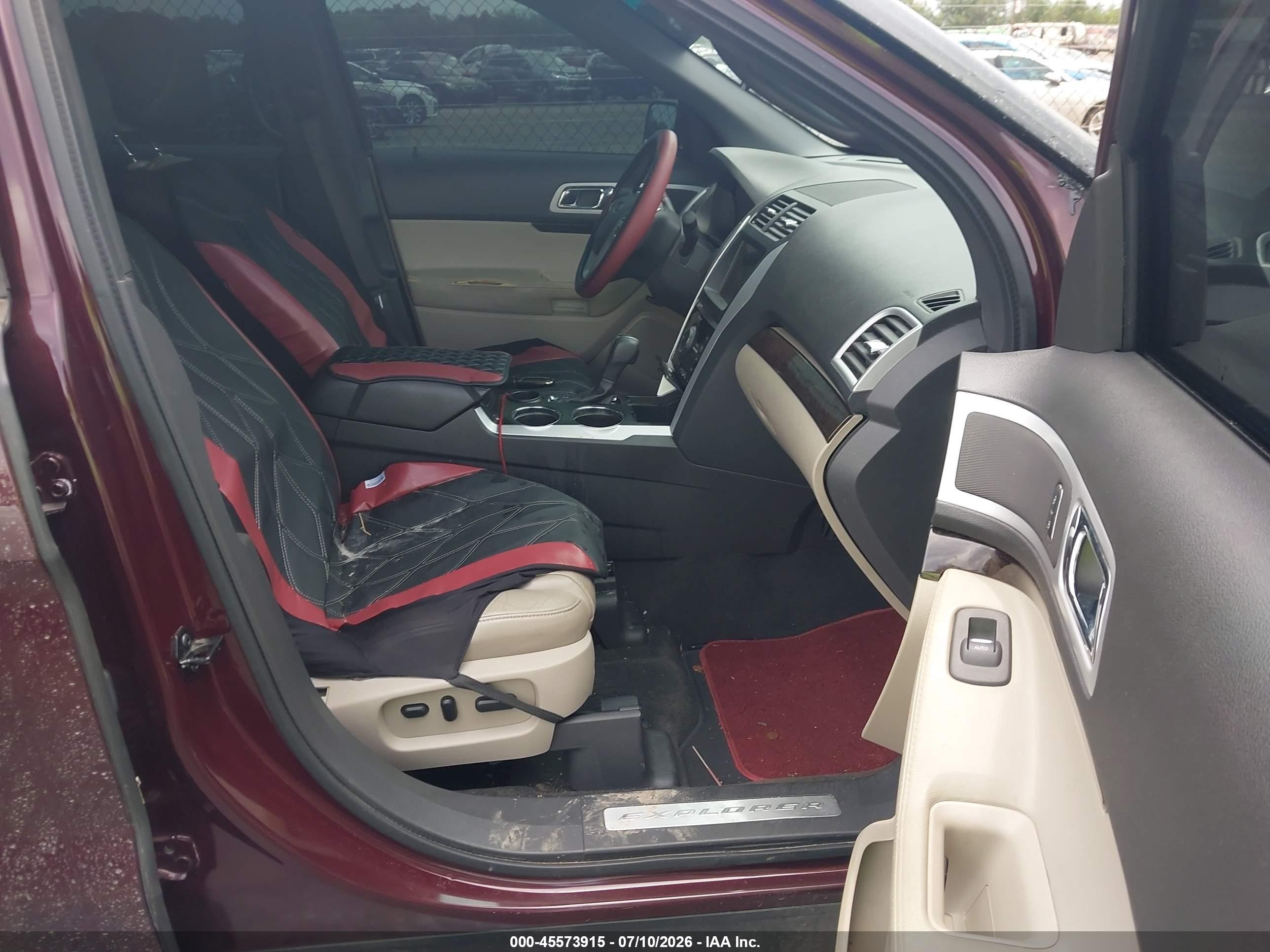 2011 Ford Explorer Limited Бордовый vin: 1FMHK7F8XBGA63728