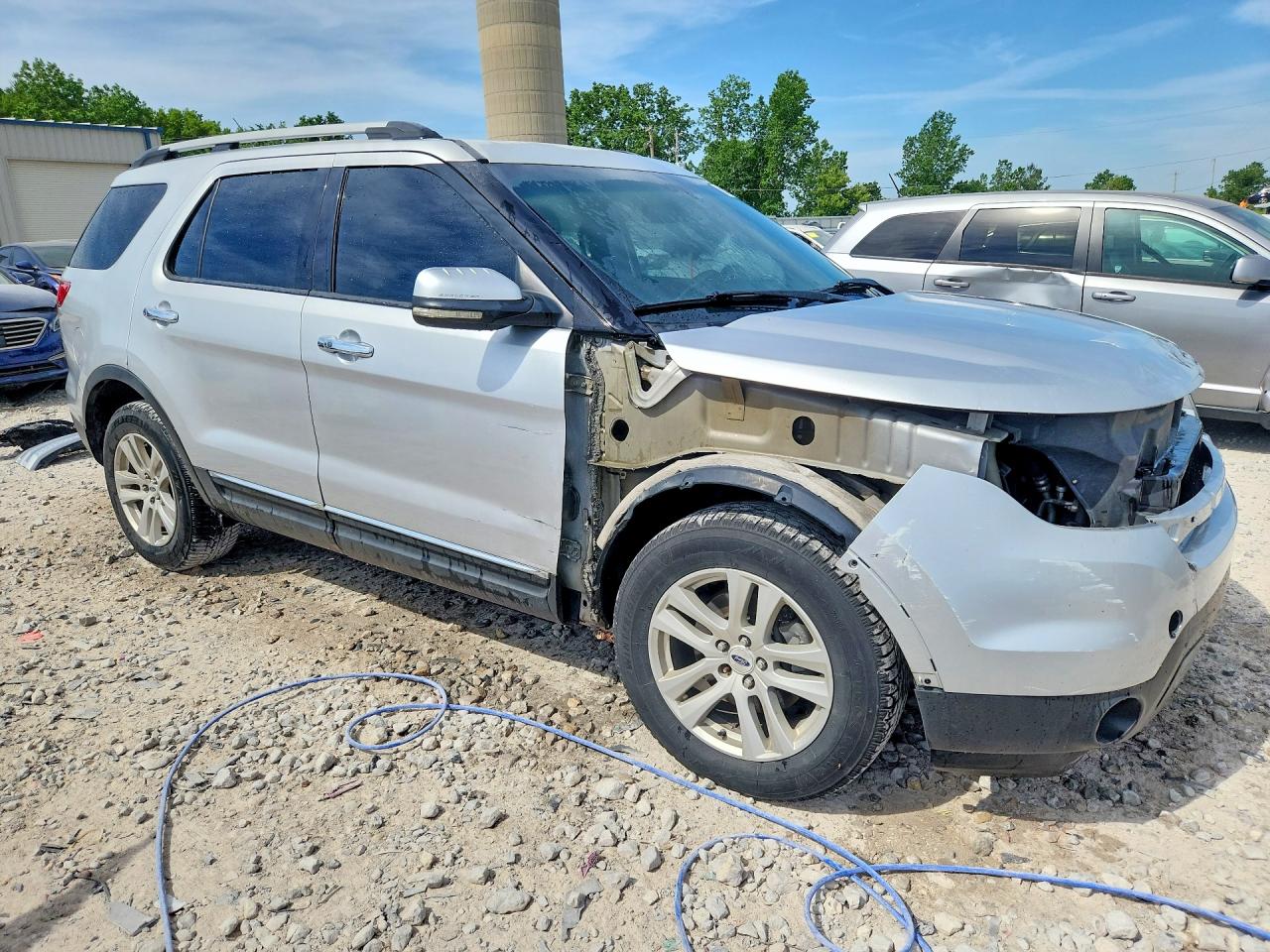 2012 Ford Explorer Limited Silver vin: 1FMHK7F8XCGA50804