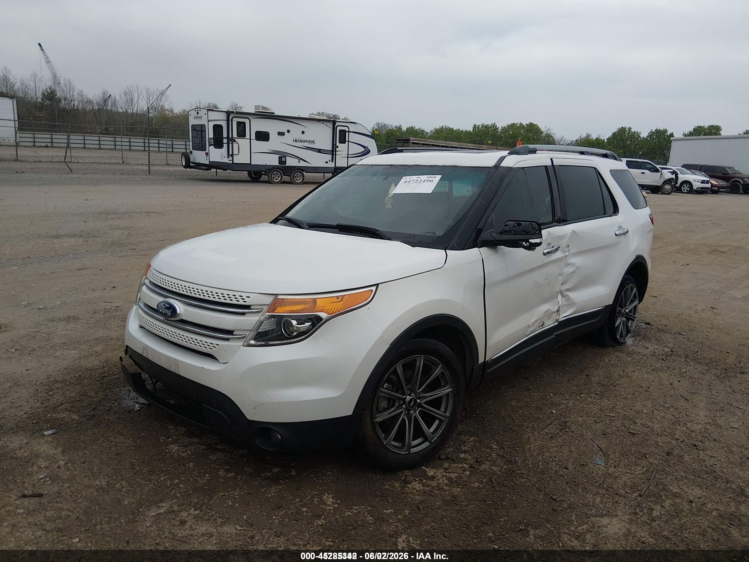 2012 Ford Explorer Limited White vin: 1FMHK7F8XCGA90204