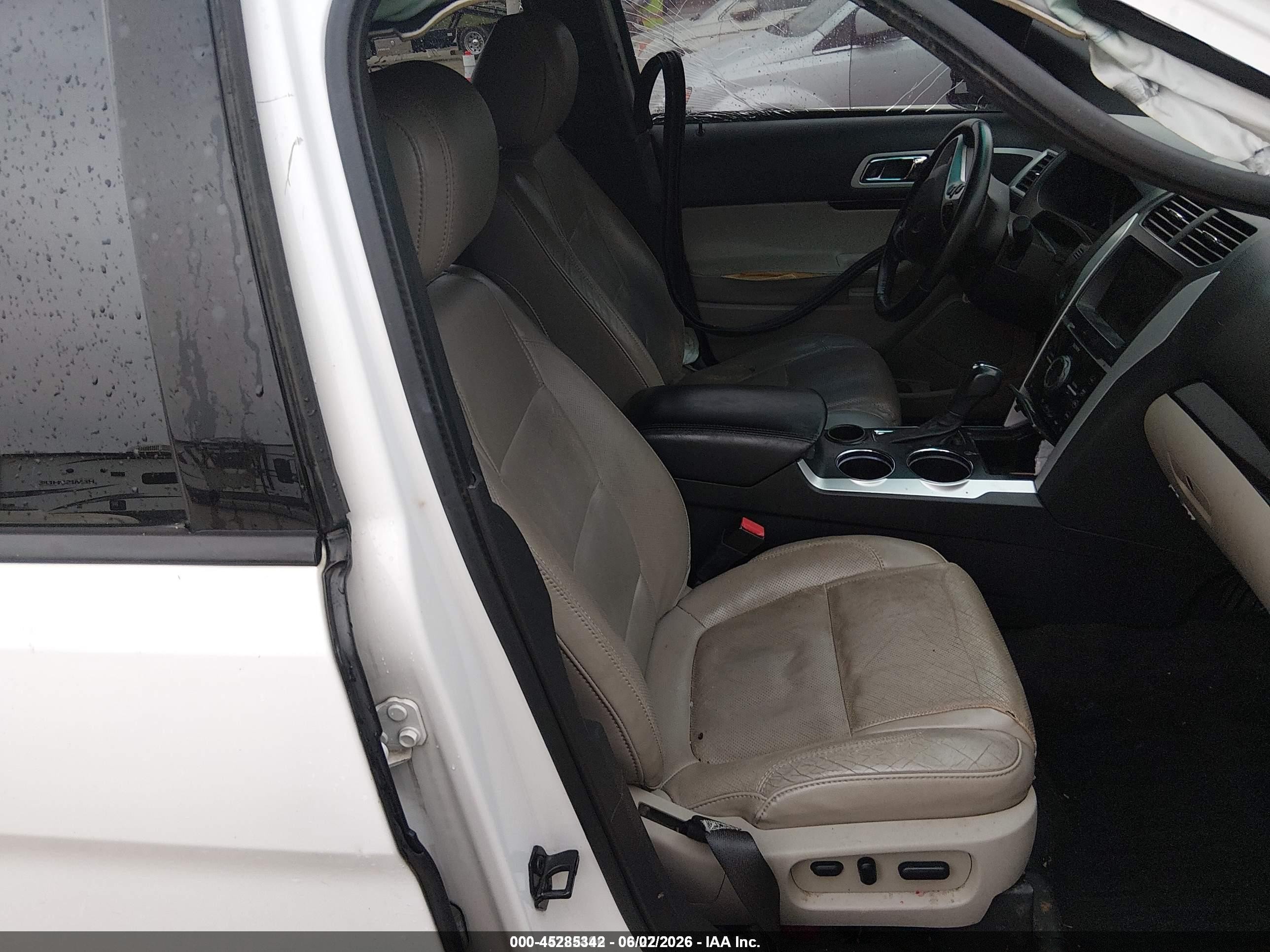 2012 Ford Explorer Limited White vin: 1FMHK7F8XCGA90204