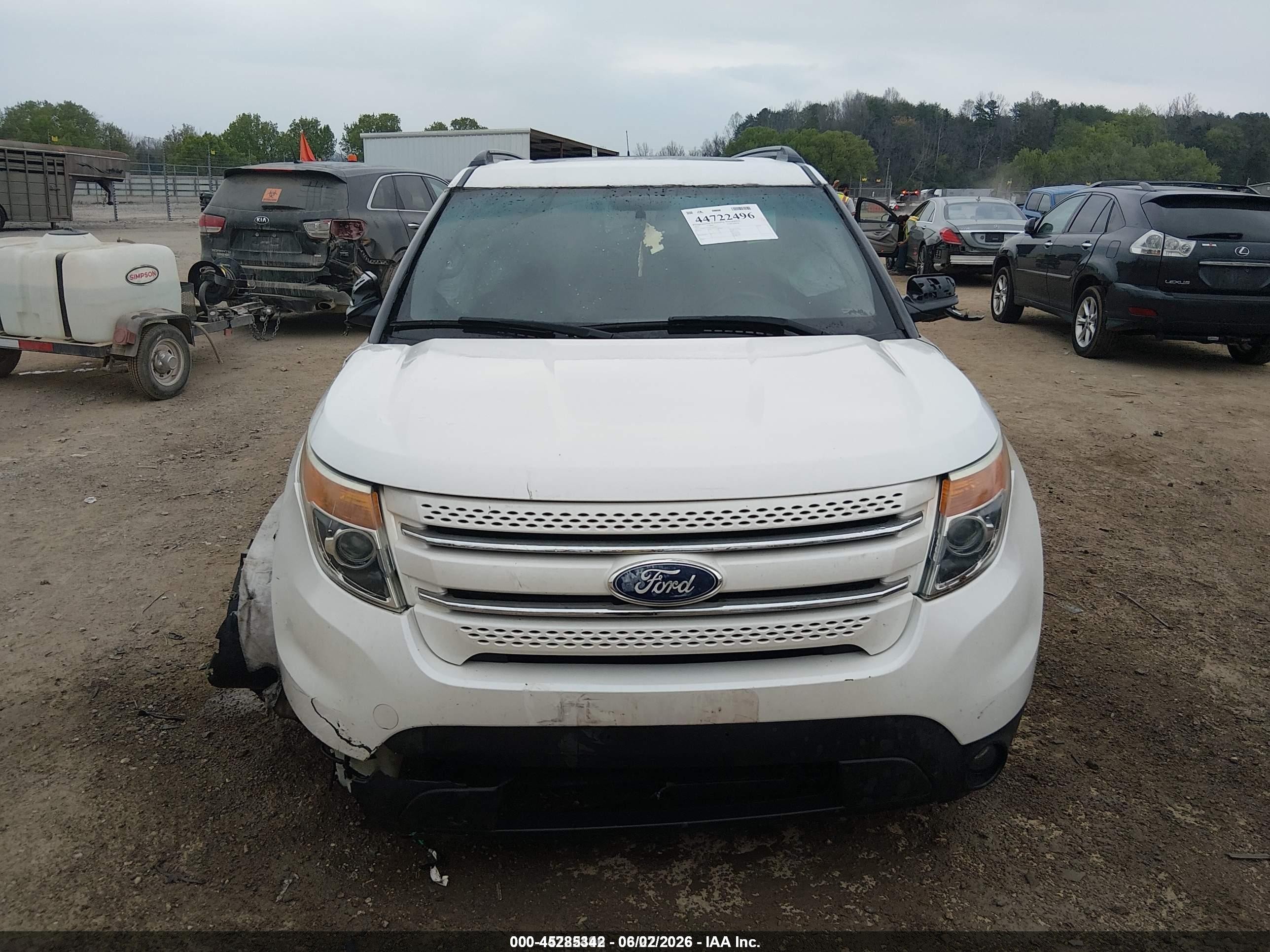 2012 Ford Explorer Limited White vin: 1FMHK7F8XCGA90204