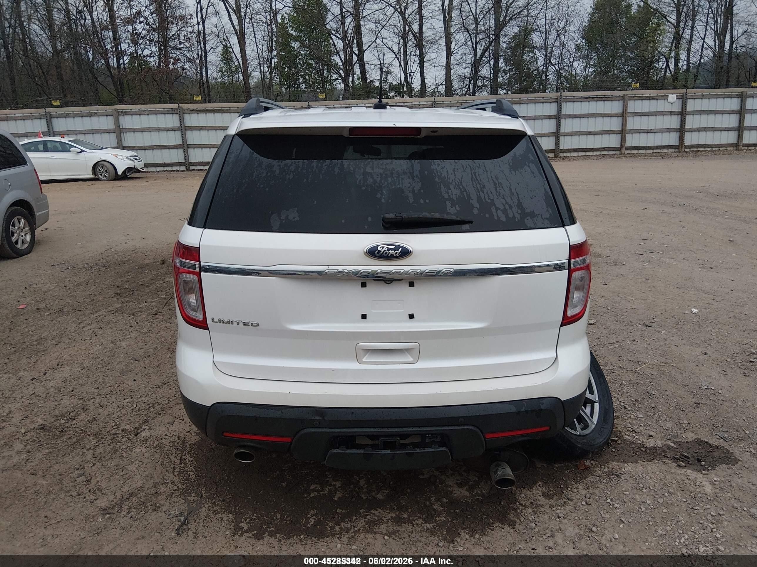 2012 Ford Explorer Limited White vin: 1FMHK7F8XCGA90204