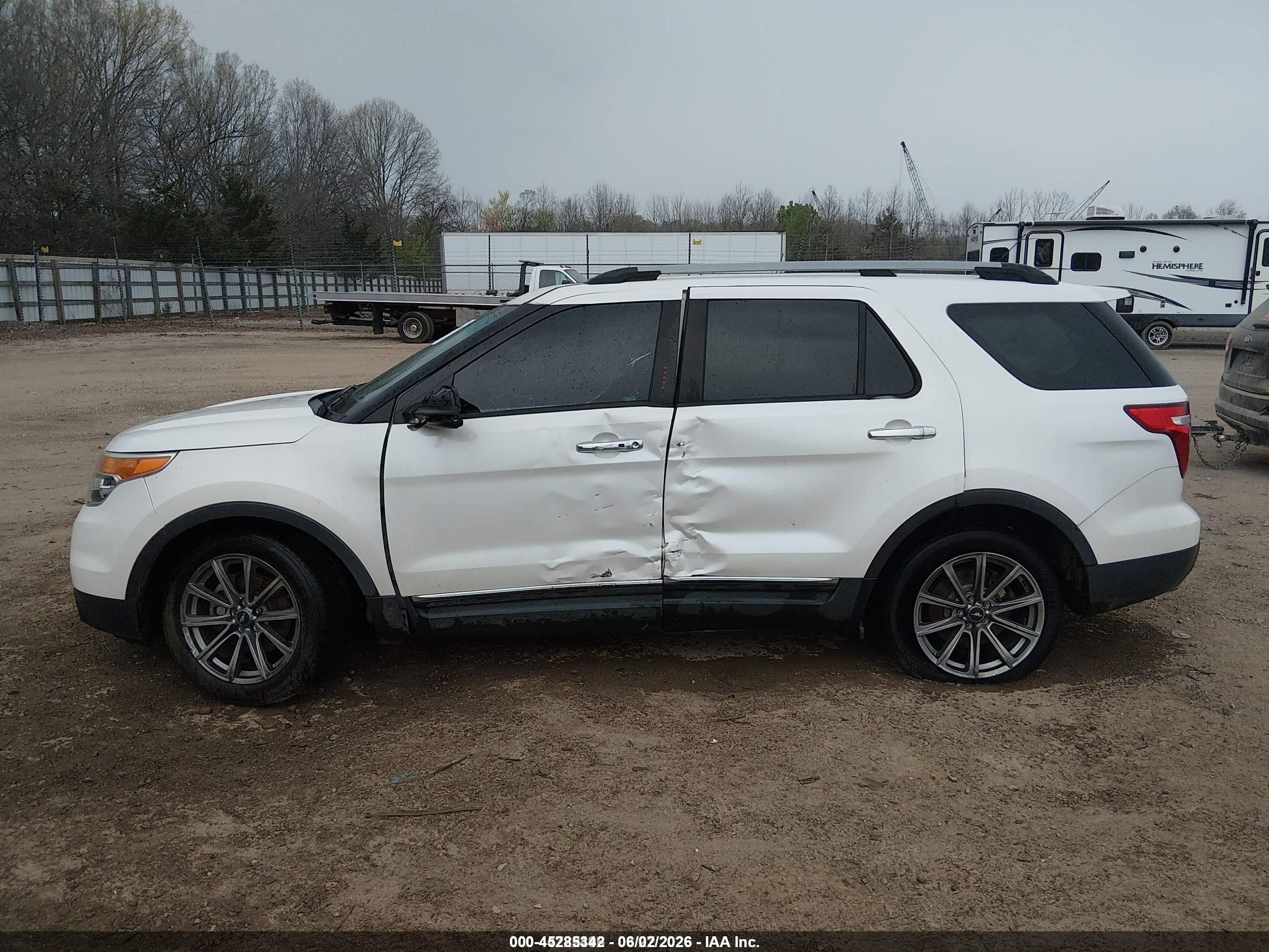 2012 Ford Explorer Limited White vin: 1FMHK7F8XCGA90204