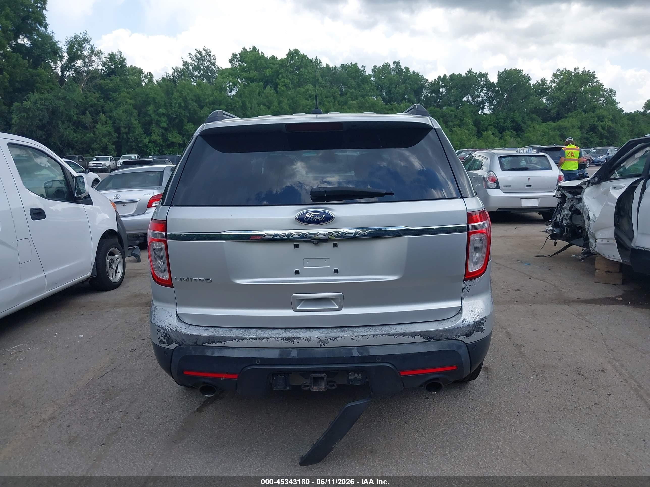 2012 Ford Explorer Limited Silver vin: 1FMHK7F8XCGA95225