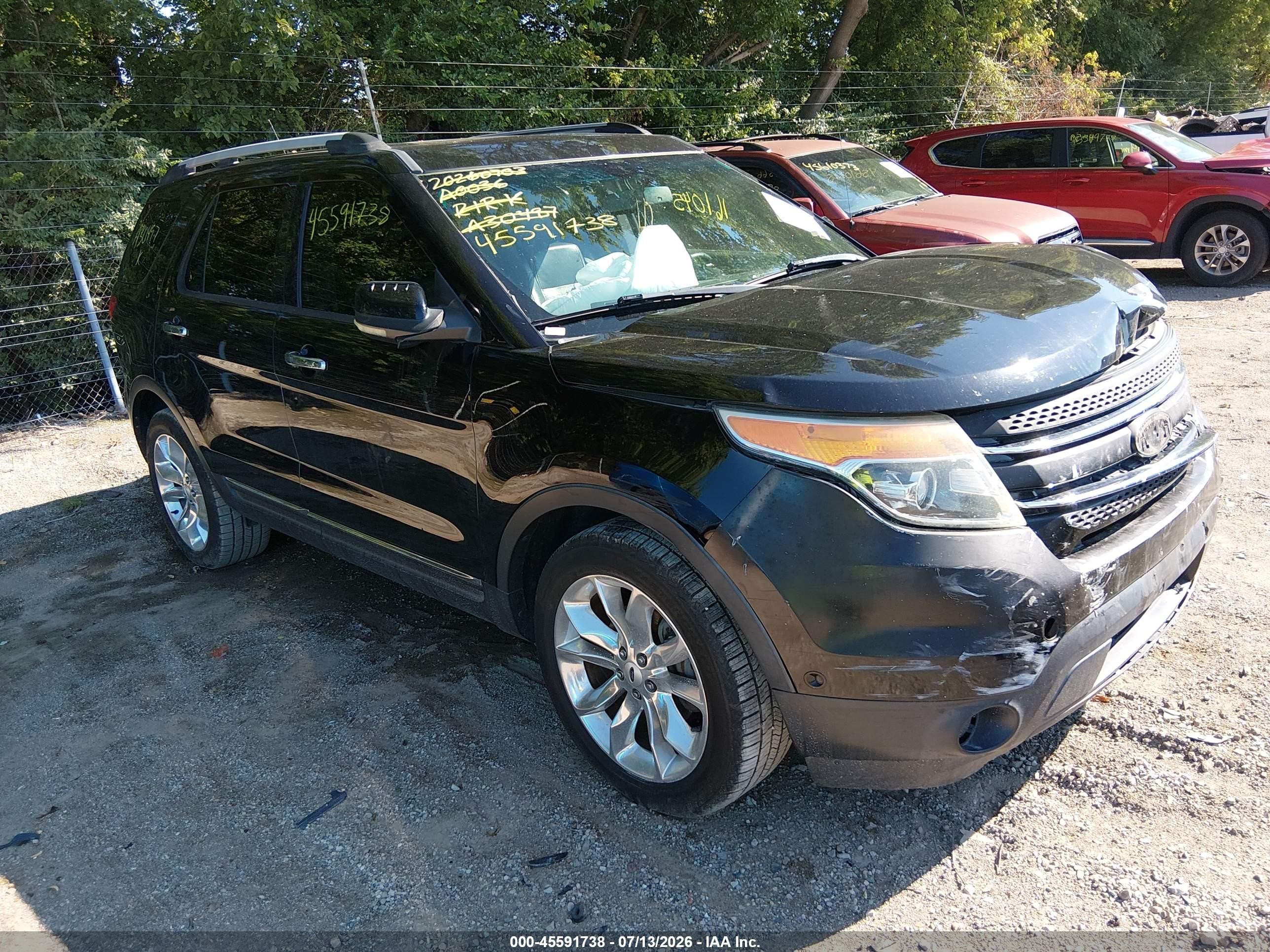 2012 Ford Explorer Limited Black vin: 1FMHK7F93CGA30497