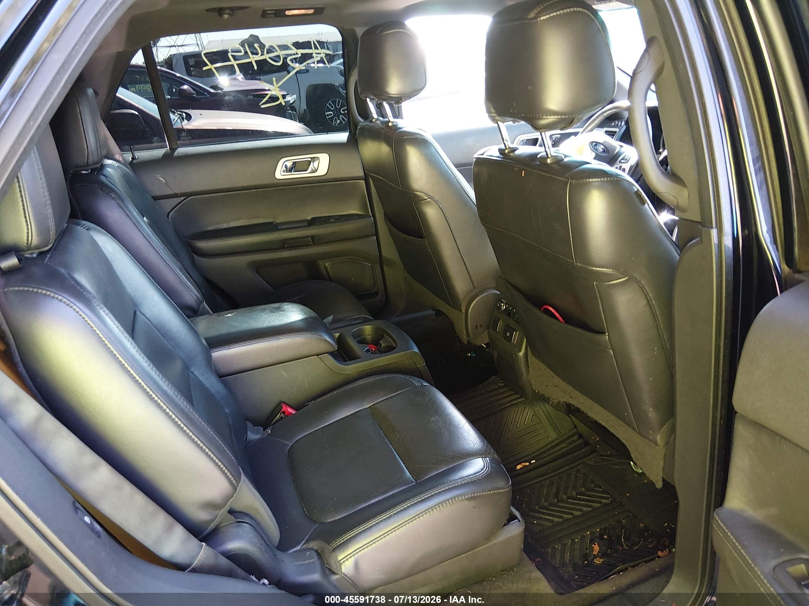 2012 Ford Explorer Limited Black vin: 1FMHK7F93CGA30497
