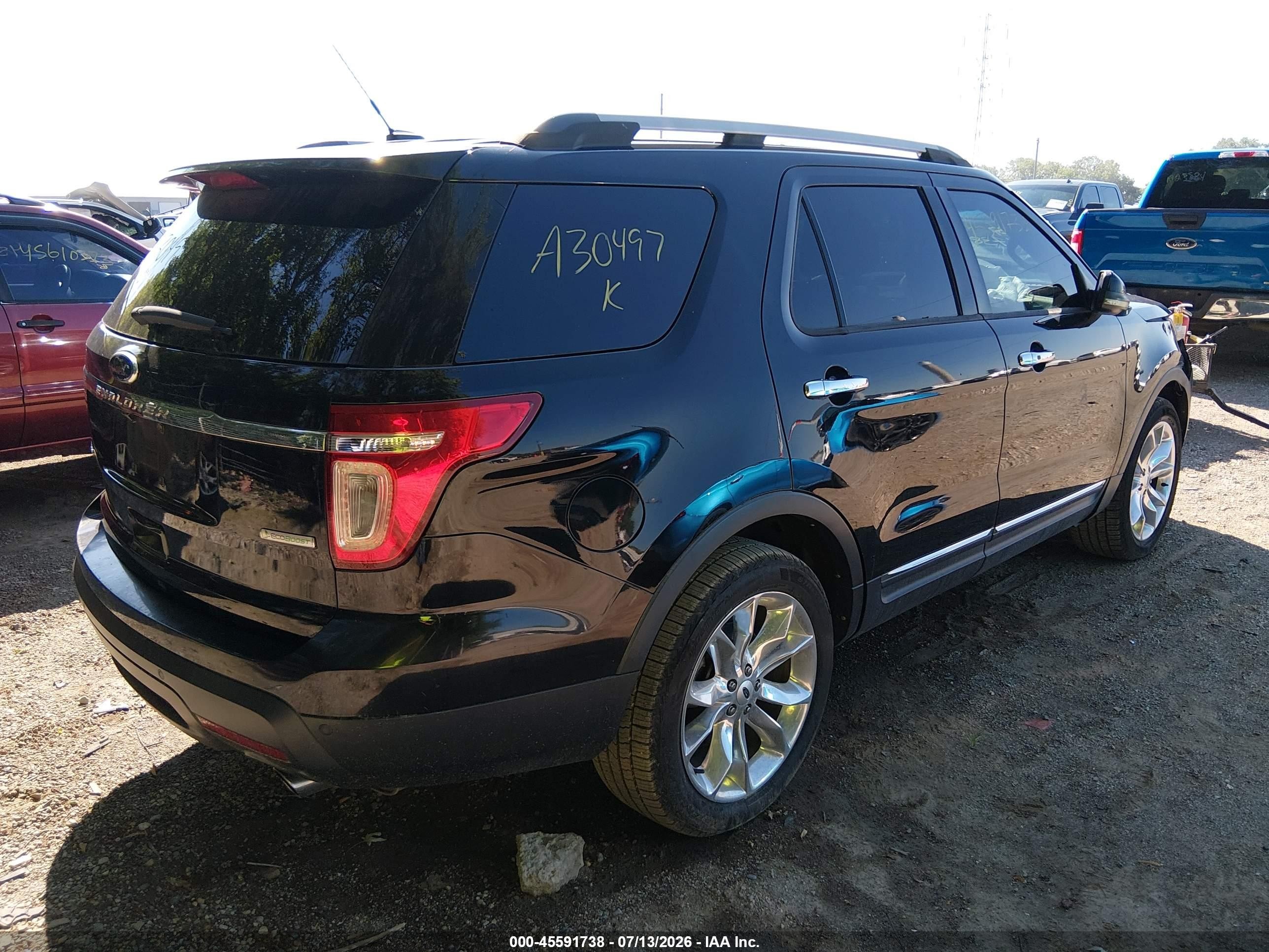 2012 Ford Explorer Limited Black vin: 1FMHK7F93CGA30497