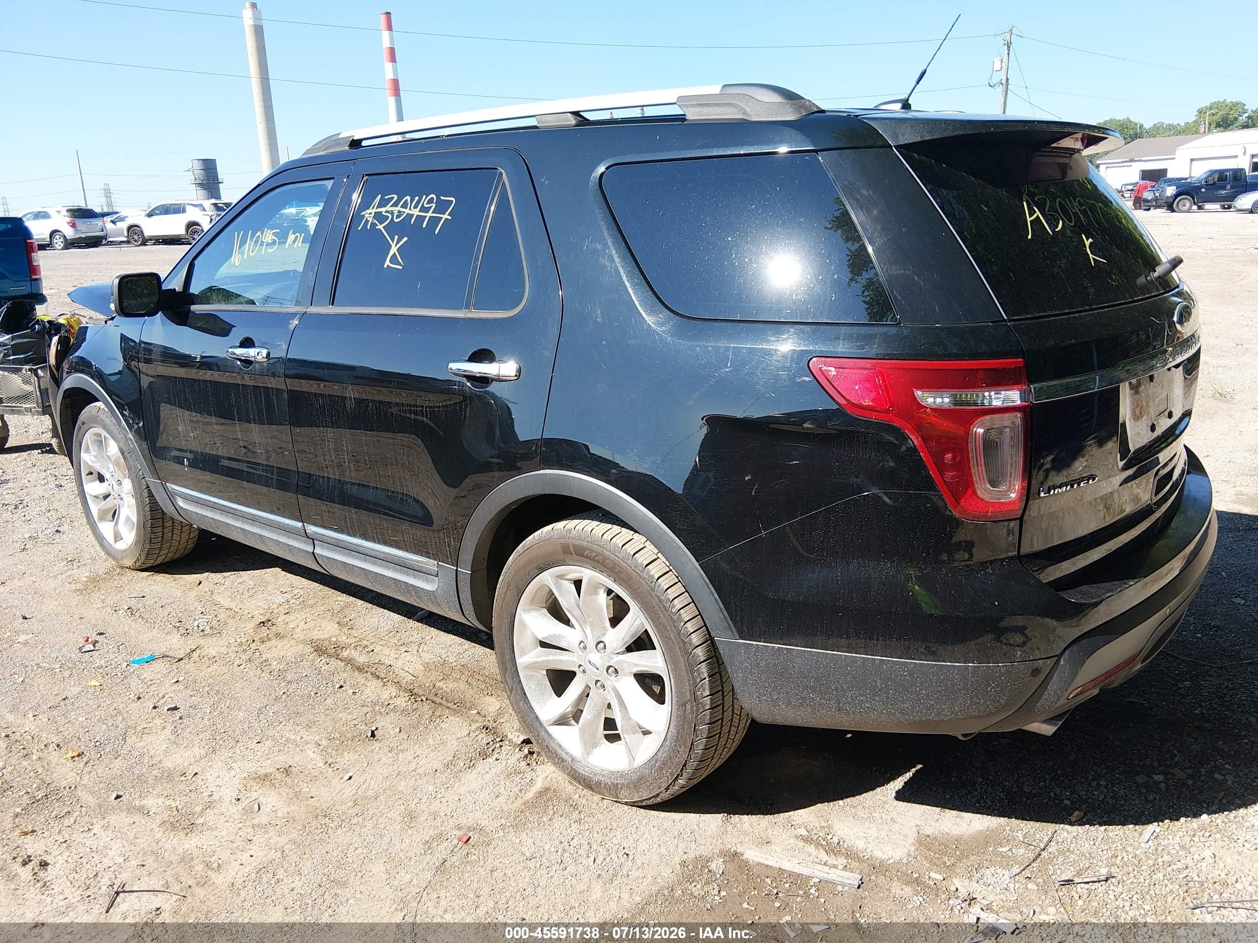 2012 Ford Explorer Limited Black vin: 1FMHK7F93CGA30497