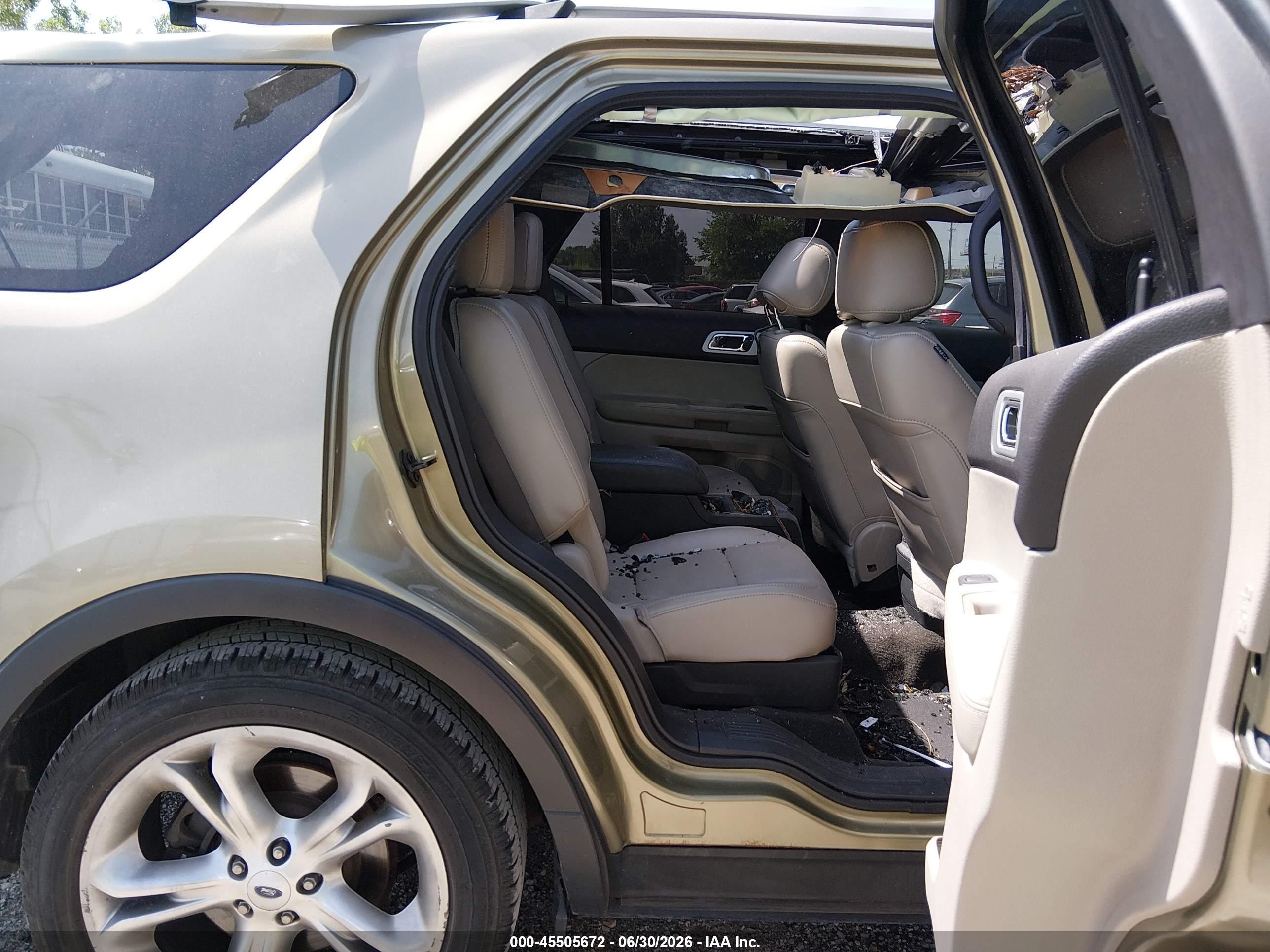 2012 Ford Explorer Limited Green vin: 1FMHK7F93CGA91980
