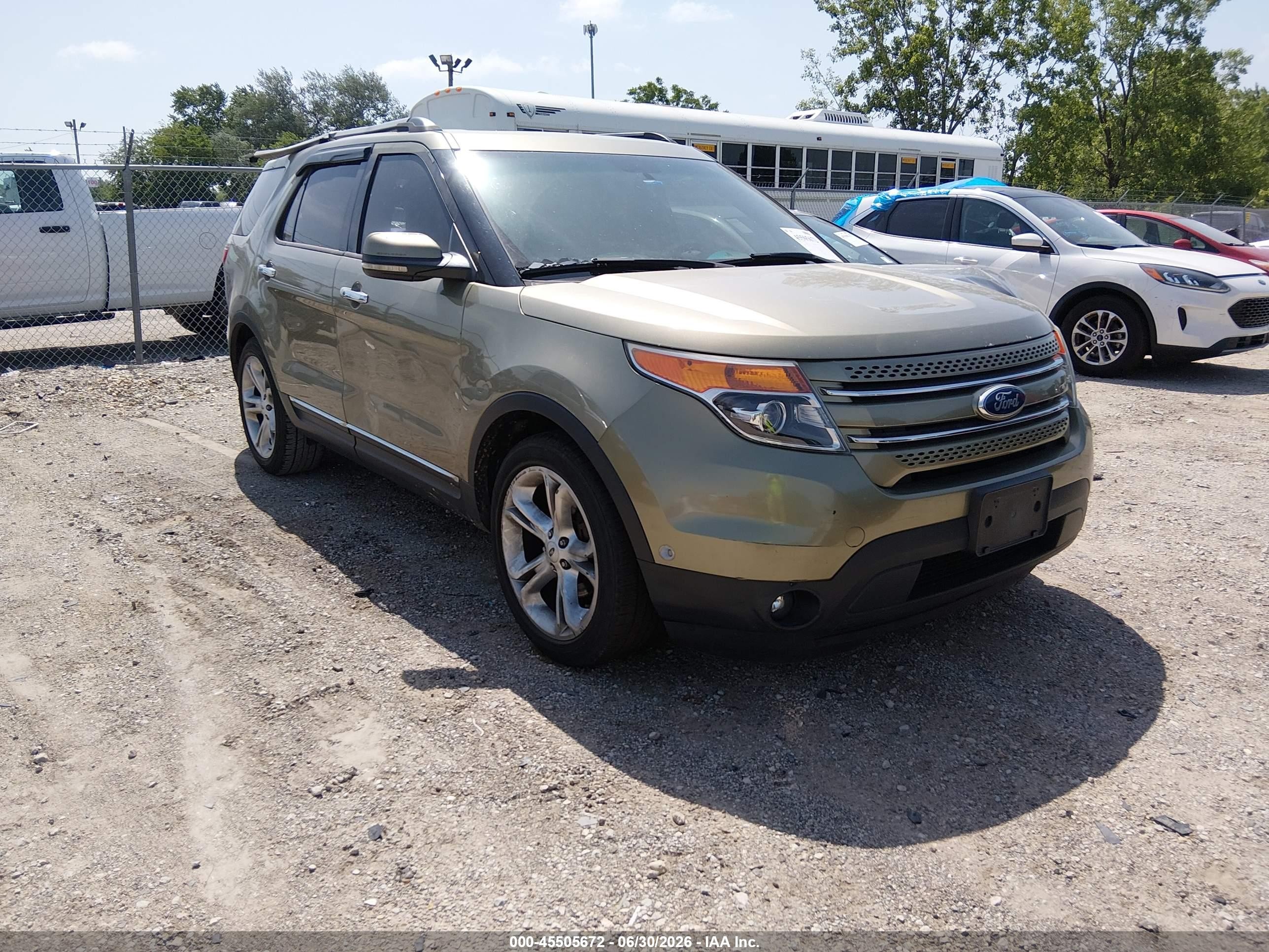 2012 Ford Explorer Limited Green vin: 1FMHK7F93CGA91980