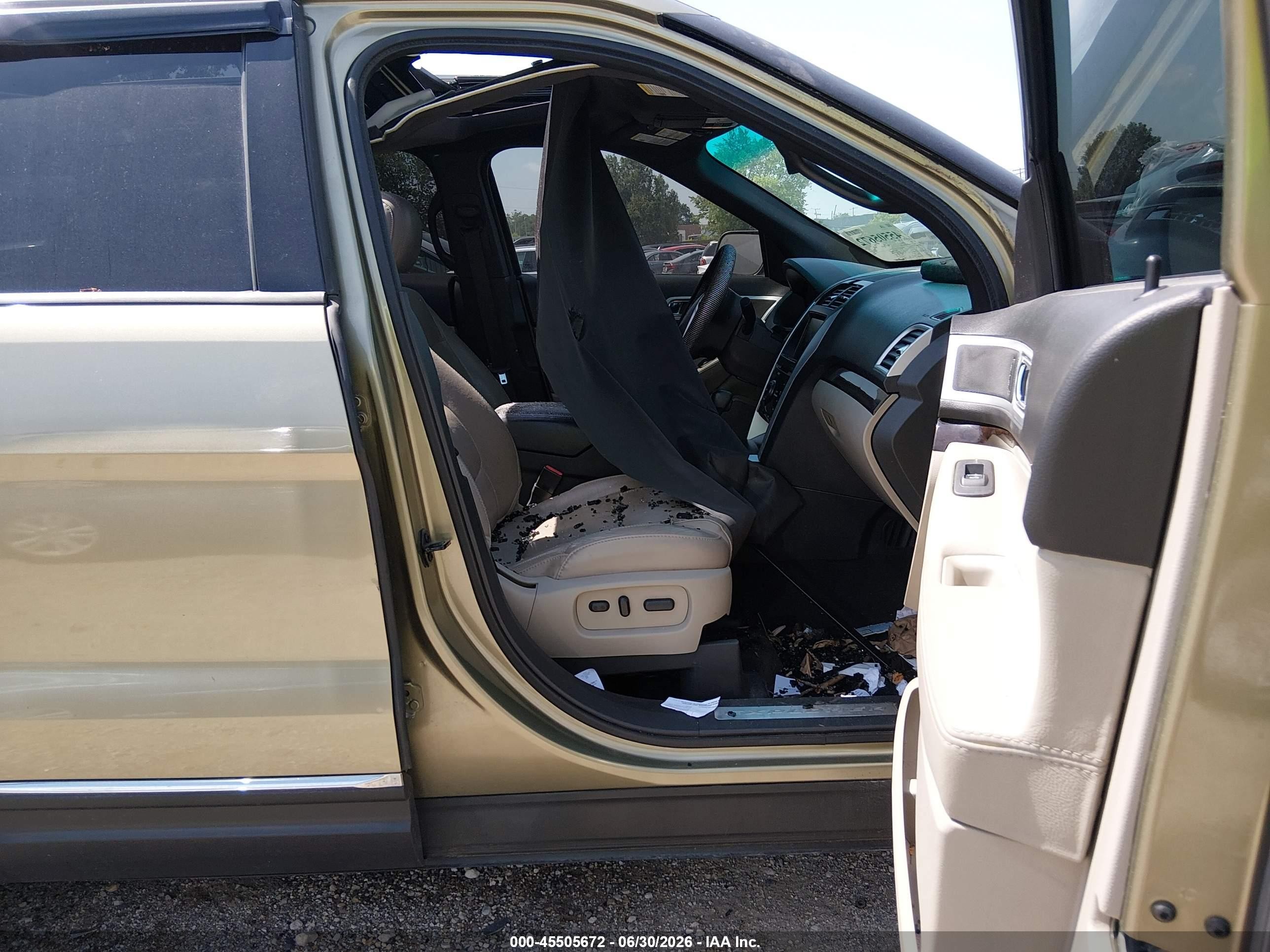 2012 Ford Explorer Limited Green vin: 1FMHK7F93CGA91980