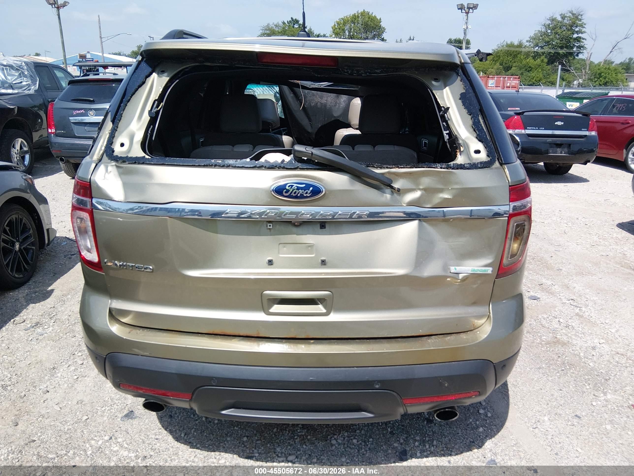 2012 Ford Explorer Limited Green vin: 1FMHK7F93CGA91980