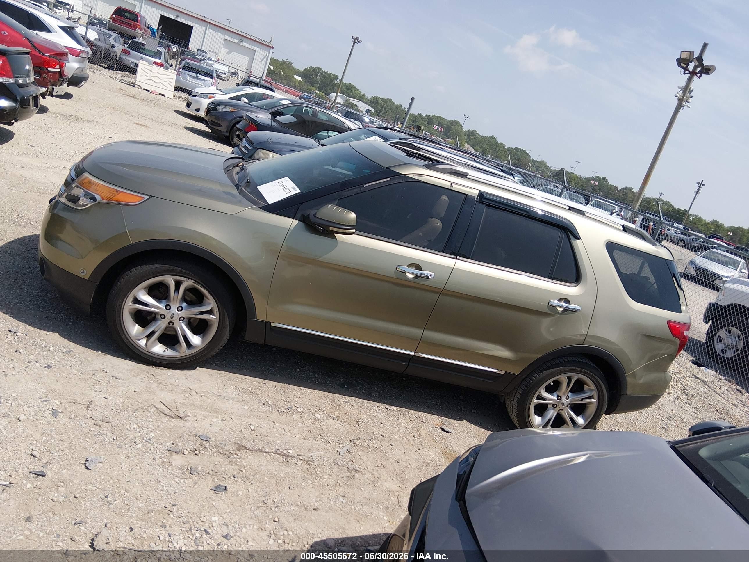 2012 Ford Explorer Limited Green vin: 1FMHK7F93CGA91980