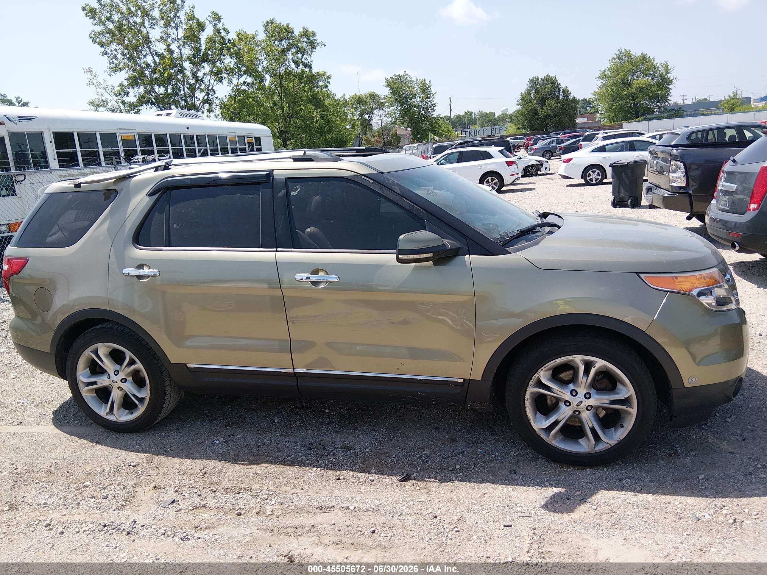 2012 Ford Explorer Limited Green vin: 1FMHK7F93CGA91980