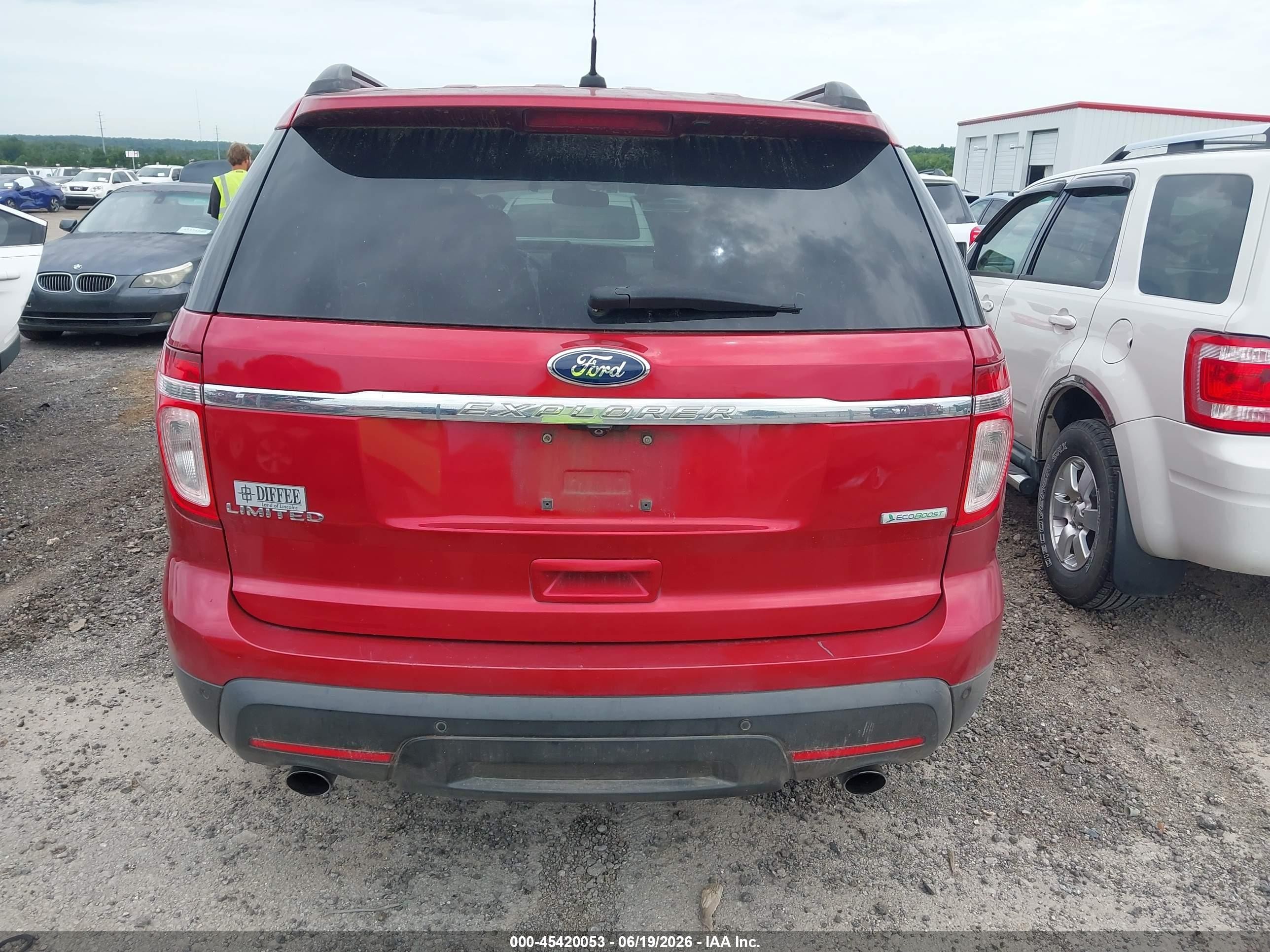 2012 Ford Explorer Limited Красный vin: 1FMHK7F95CGA08498